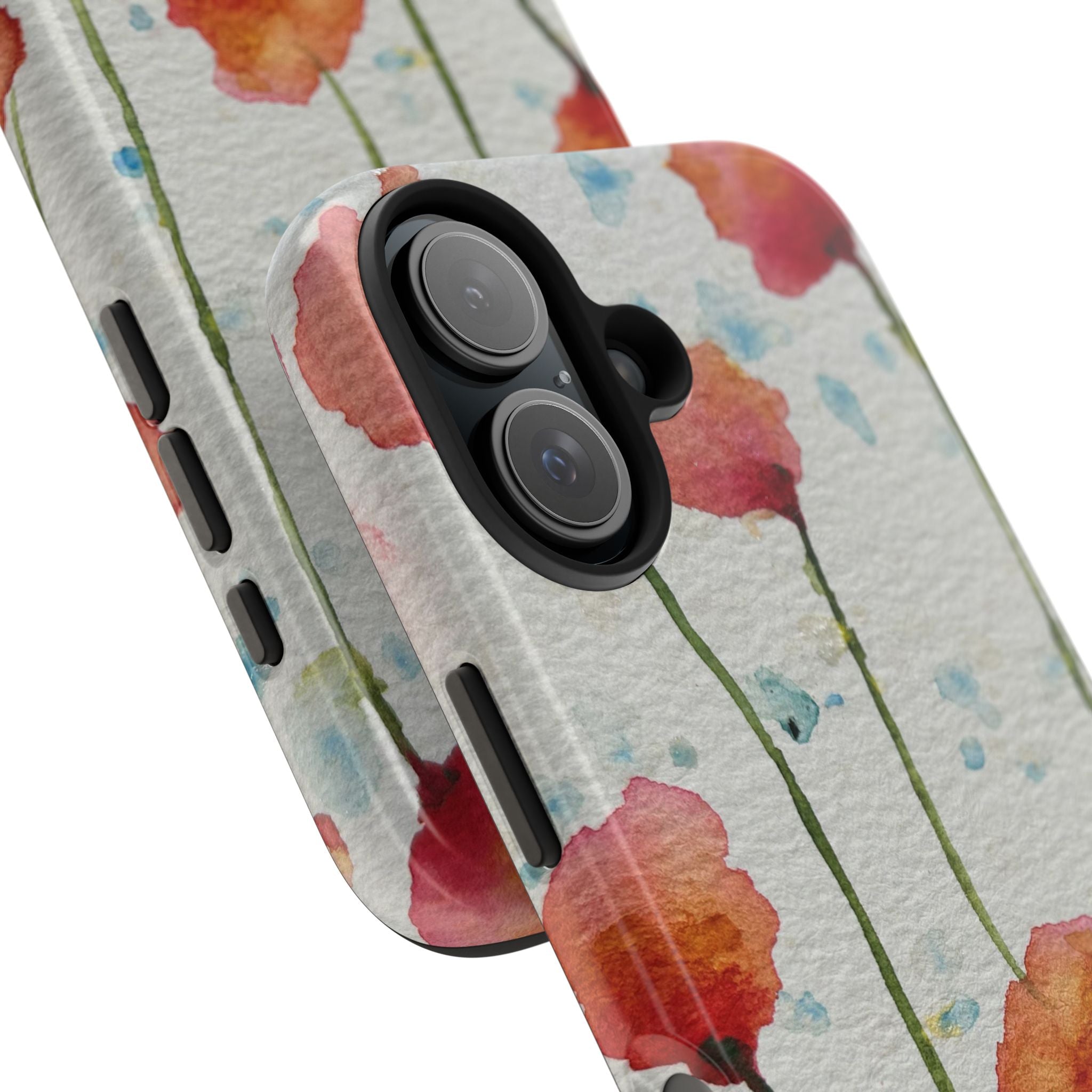 Tough Phone Case - All iPhones and Samsung Galaxys - Exciting Abstract Design #94 Poppies Galore