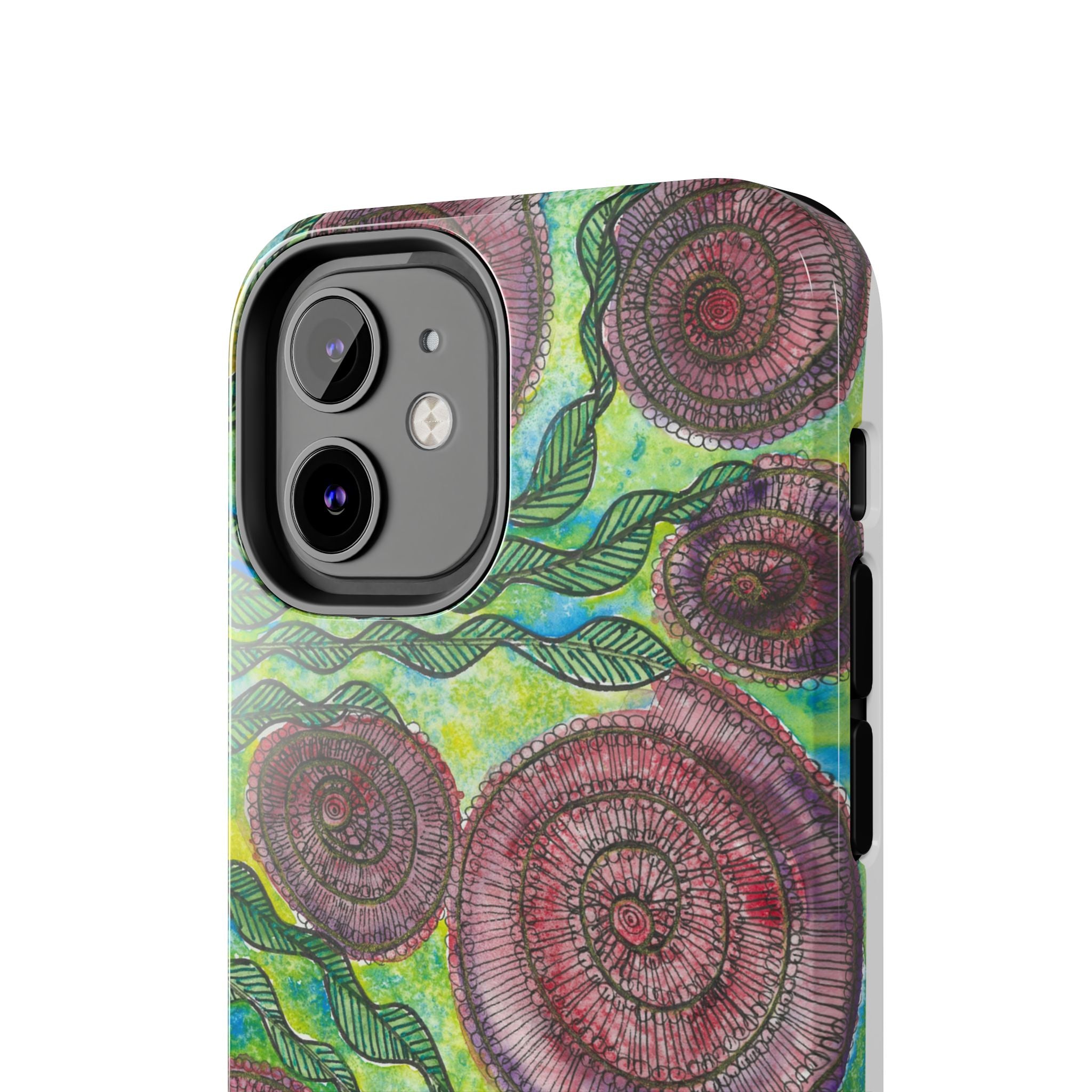 Tough Phone Case - All iPhones and Samsung Galaxys - Exciting Abstract Design #35 Beetroot To Yourself