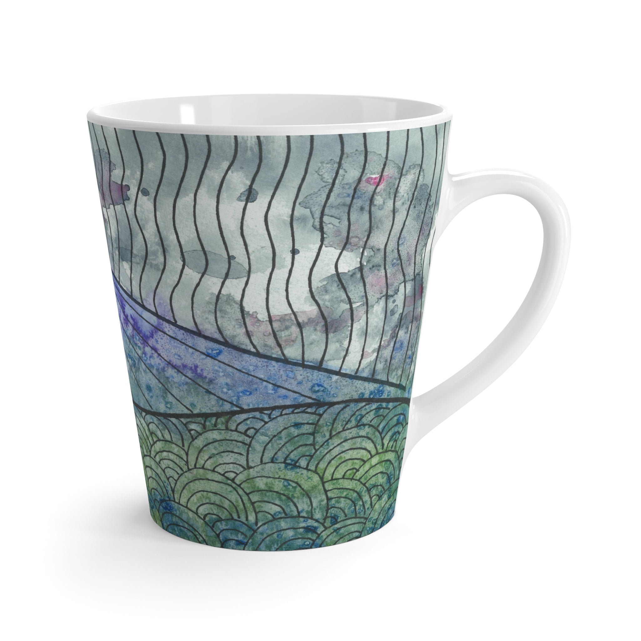Coffee Mugs and Cups. Colourful Abstract Designs. Perfect for Home, Office or Special Gift #90 Rtanj Pyramid