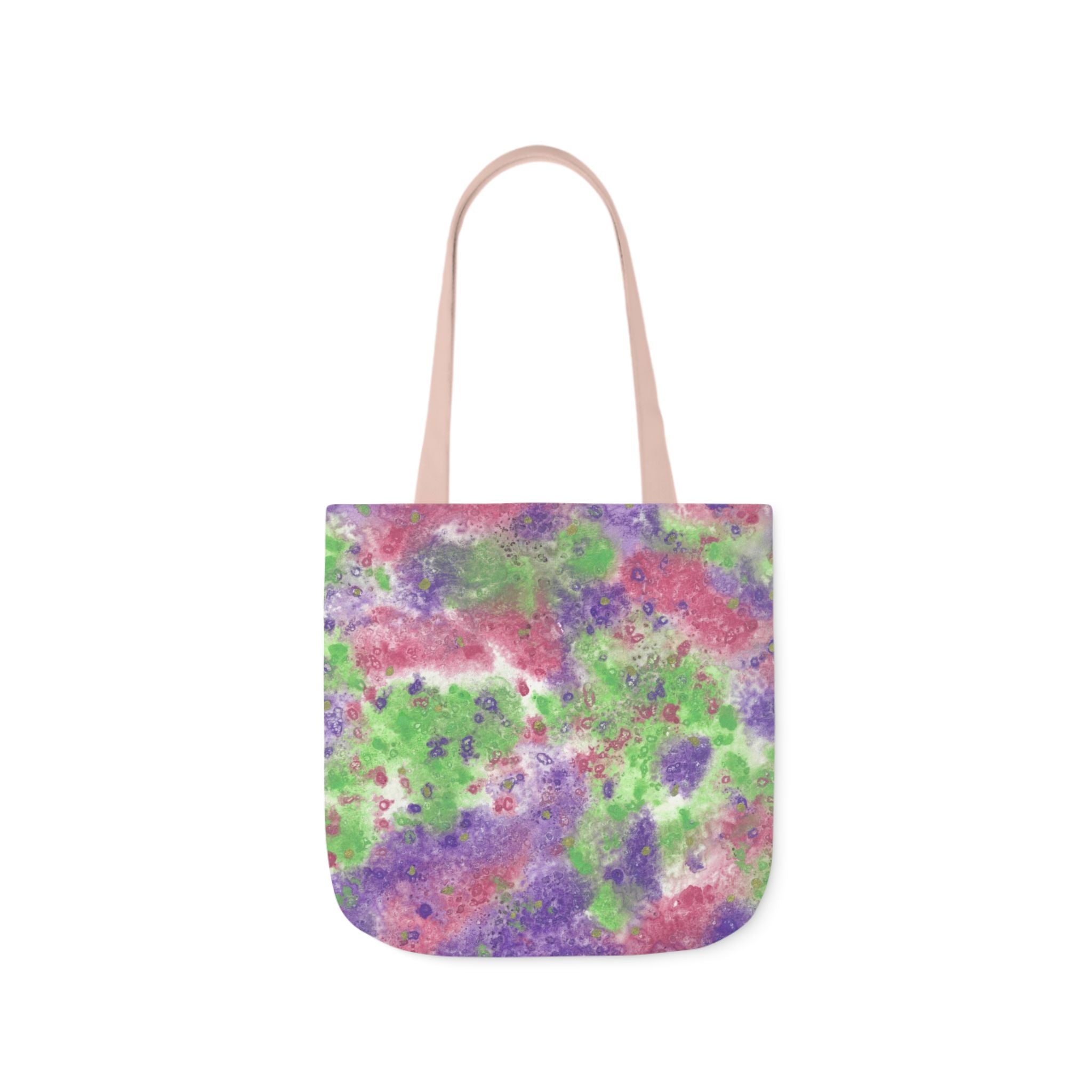 Canvas Tote Bags, Colourful Abstract Designs, 5-Color Straps, 3 Sizes.  For Family and friends or a Special Gift #100 Immortal Being