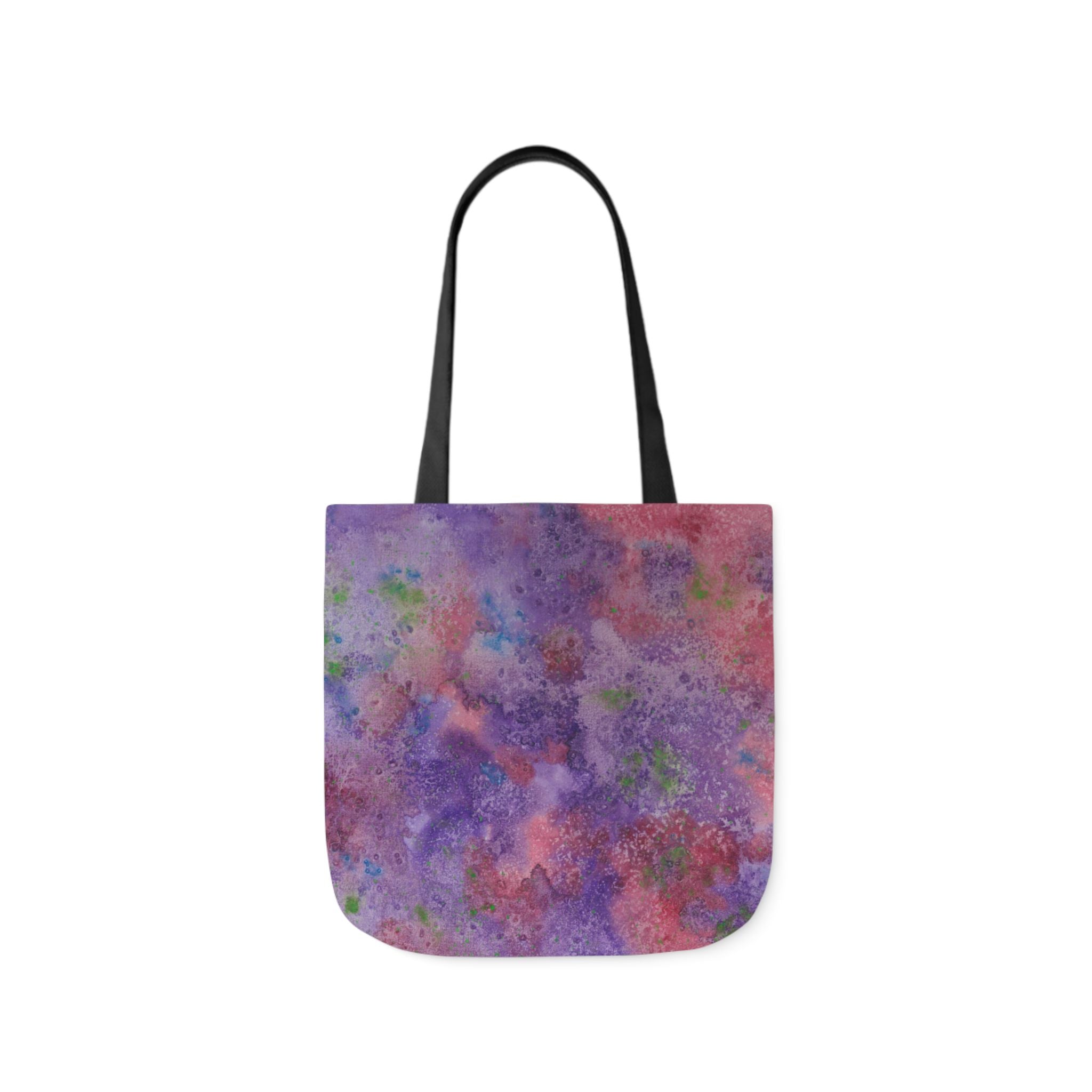 Canvas Tote Bags, Colourful Abstract Designs, 5-Color Straps, 3 Sizes.  For Family and friends or a Special Gift #62 Resolutions