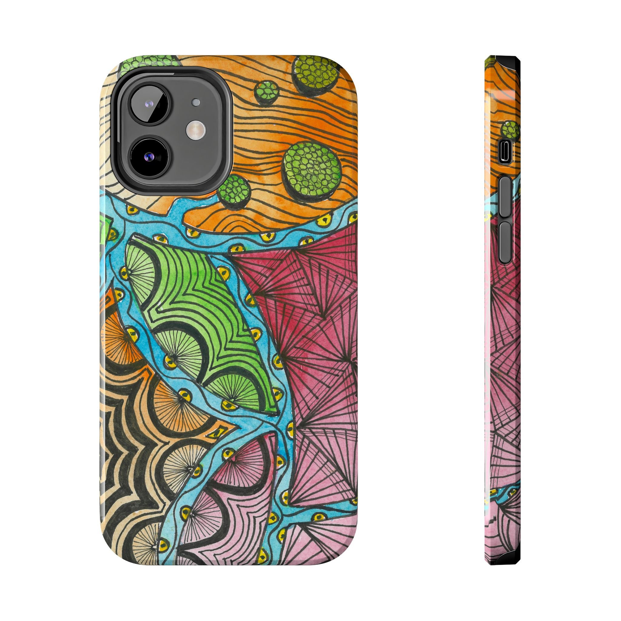 Tough Phone Case - All iPhones and Samsung Galaxys - Exciting Abstract Design #11 Today's The Day