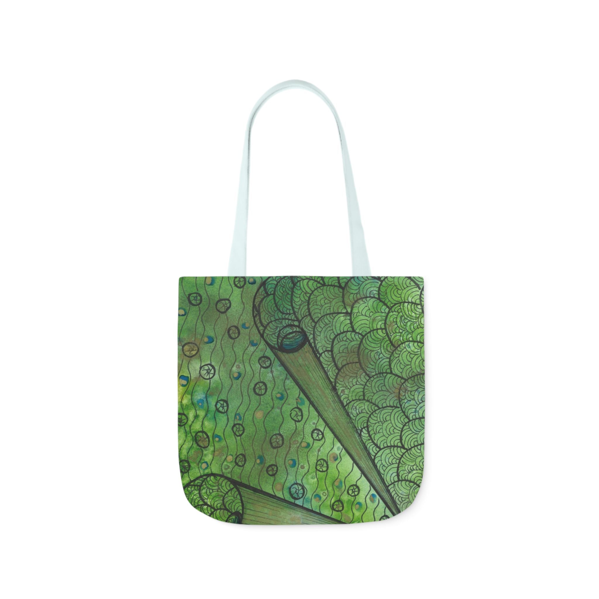 Canvas Tote Bags, Colourful Abstract Designs, 5-Color Straps, 3 Sizes.  For Family and friends or a Special Gift #69 New Horizons