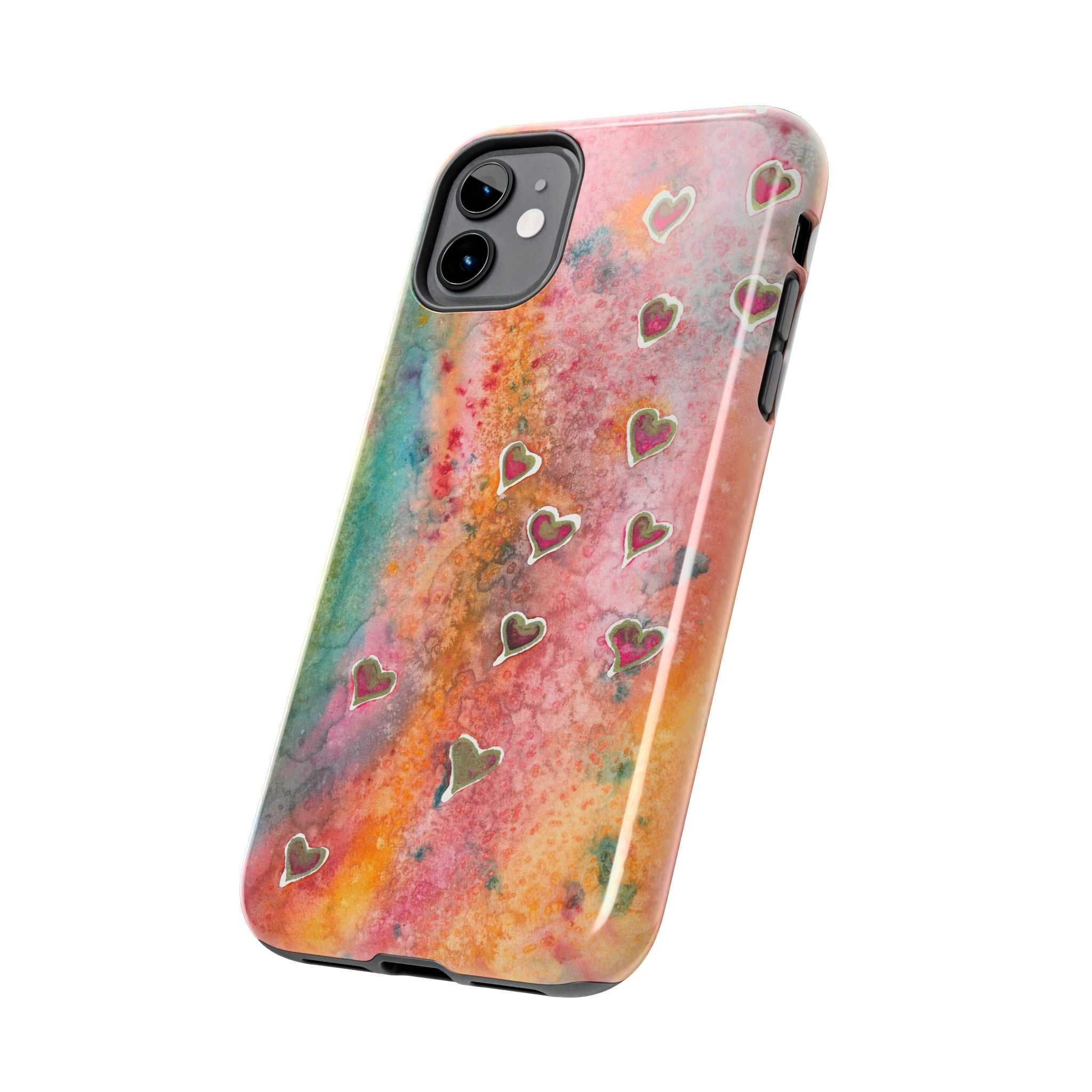 Tough Phone Case - All iPhones and Samsung Galaxys - Exciting Abstract Design #96 Love, Friendship, integrity