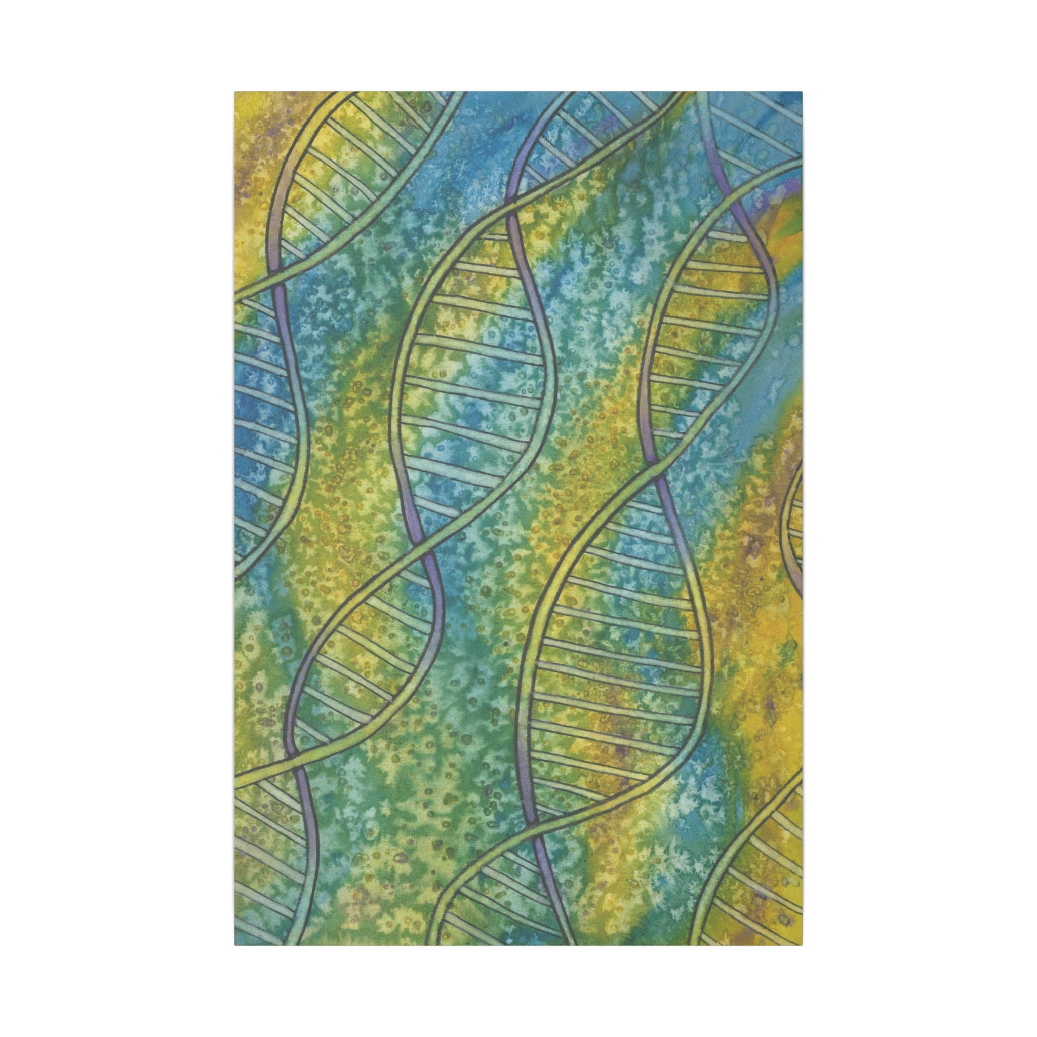 Large Colourful Wall Art, Canvas Prints, For Office, Bedroom or Living Room, or Special Gift #99 Crop of DNA