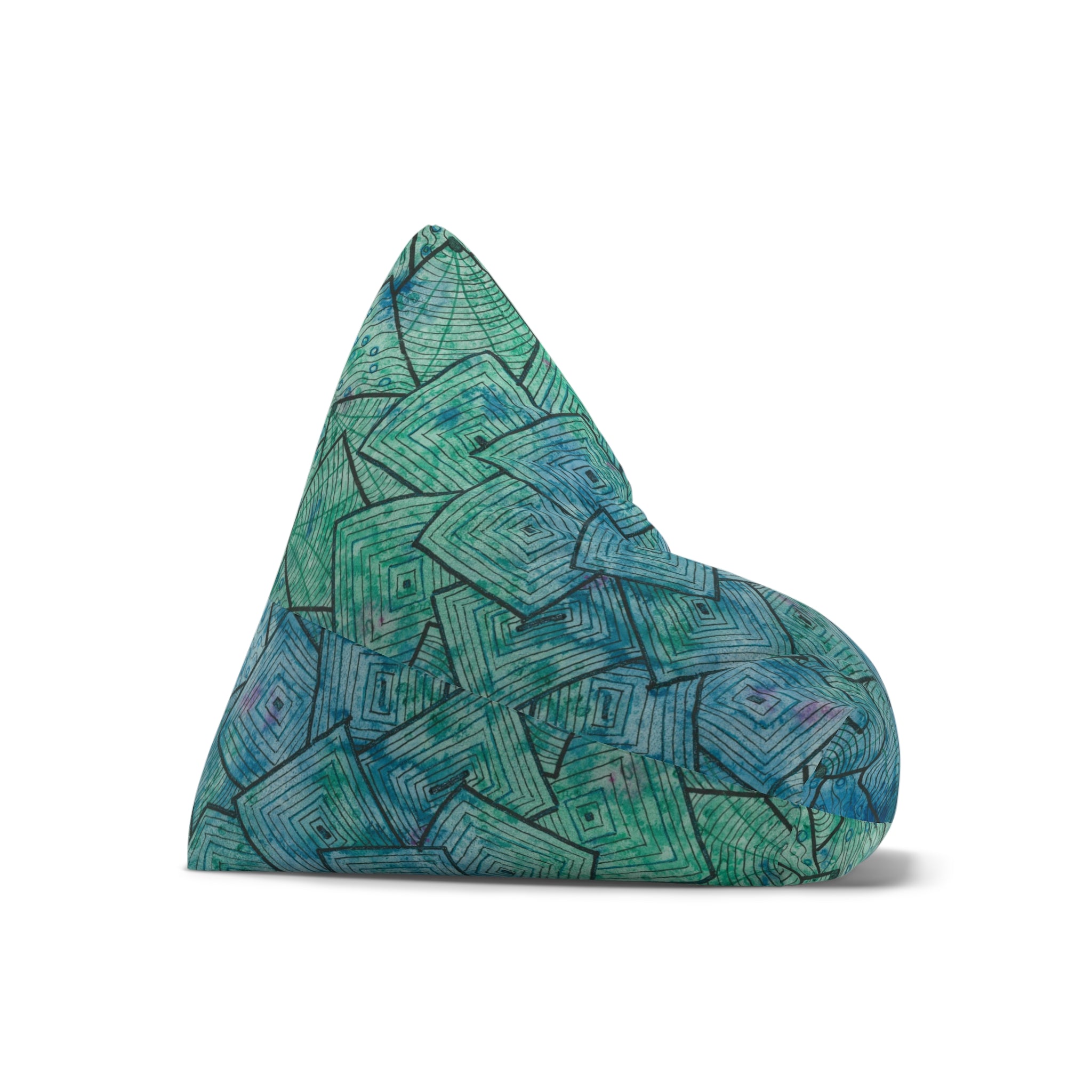 Bean Bag Chair Covers For Indoor & Outdoor - 2 Sizes - Exciting Abstract Design #65 And The Answer Is?