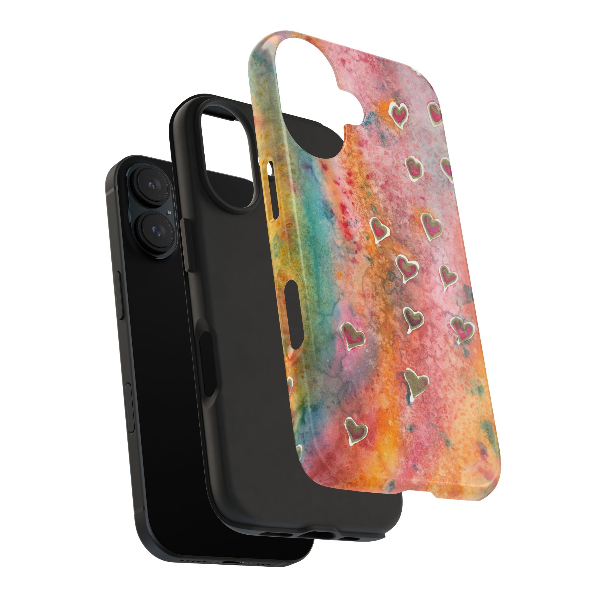 Tough Phone Case - All iPhones and Samsung Galaxys - Exciting Abstract Design #96 Love, Friendship, integrity