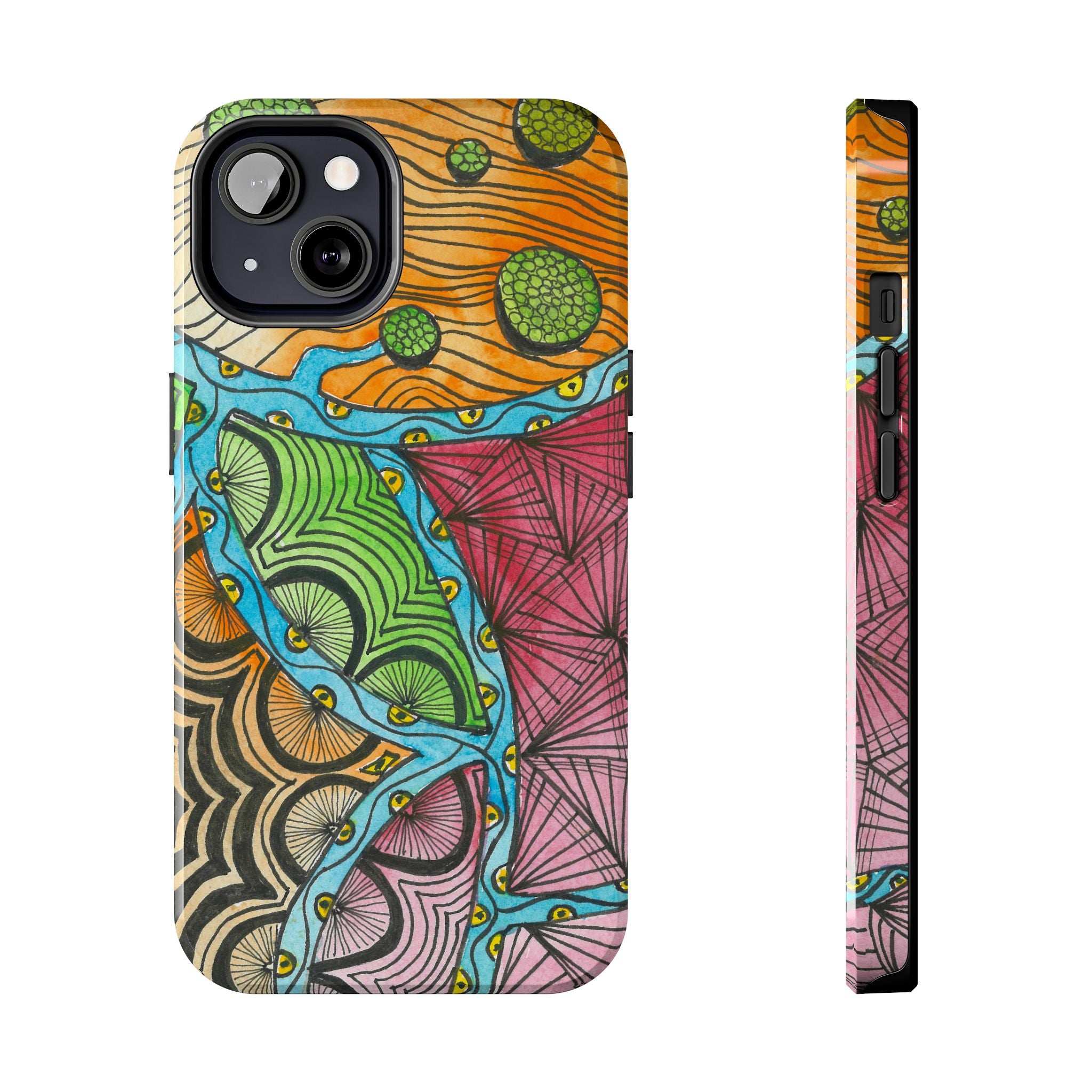 Tough Phone Case - All iPhones and Samsung Galaxys - Exciting Abstract Design #11 Today's The Day