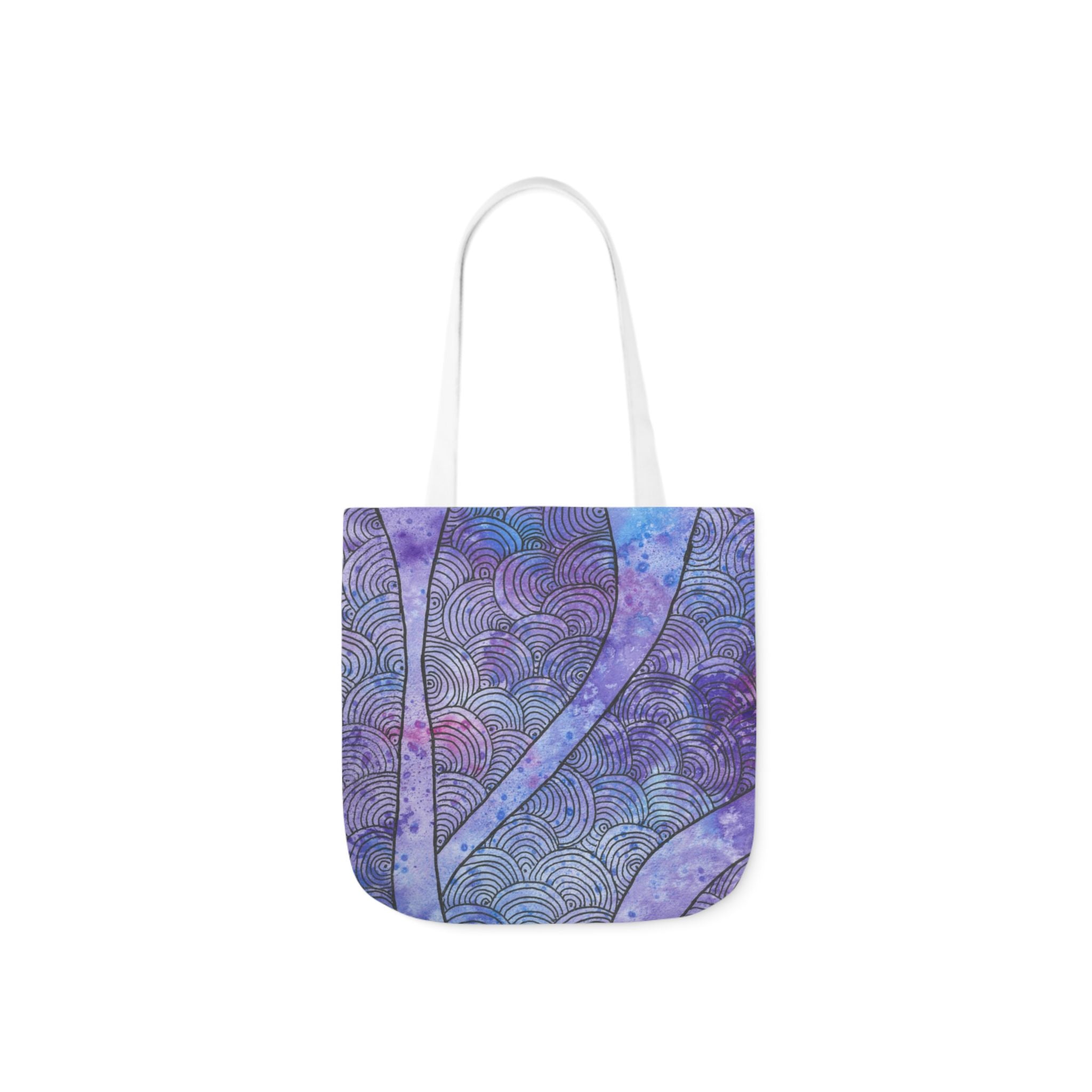 Canvas Tote Bags, Colourful Abstract Designs, 5-Color Straps, 3 Sizes.  For Family and friends or a Special Gift #56 The Way Home