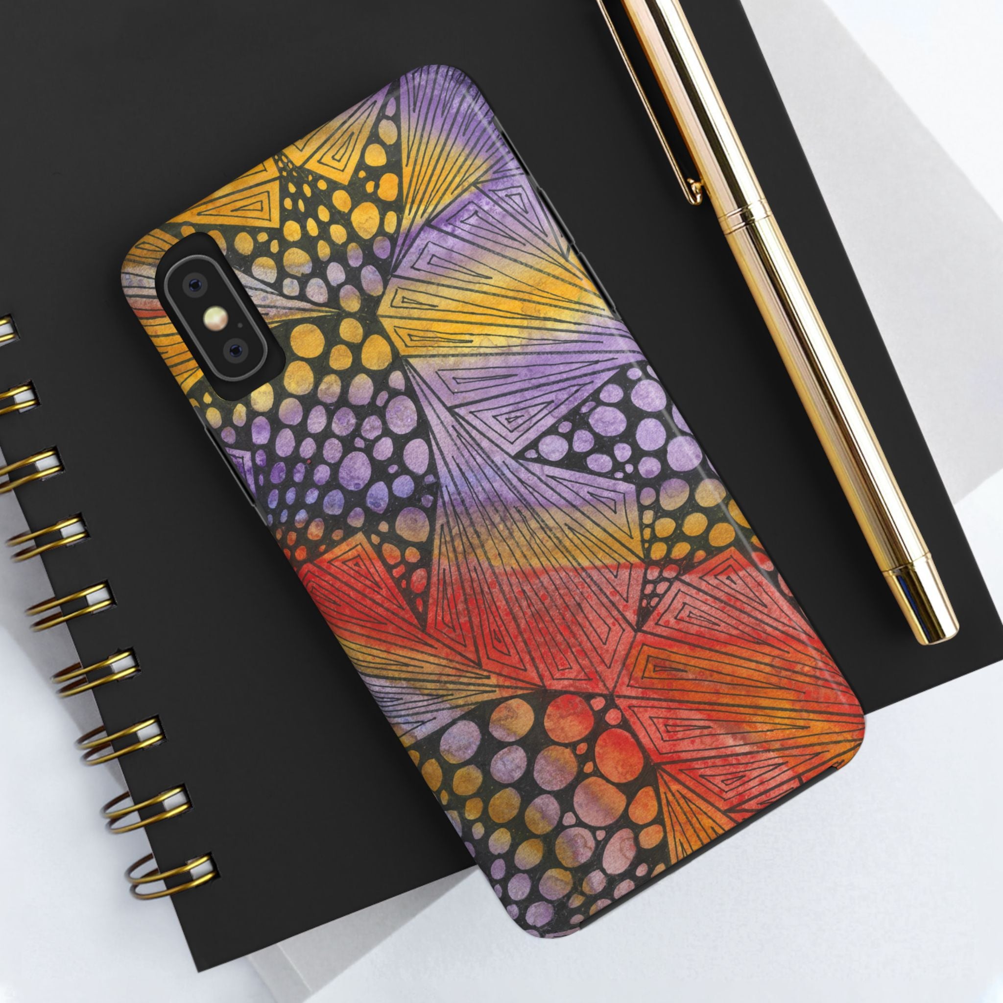 Tough Phone Case - All iPhones and Samsung Galaxys - Exciting Abstract Design #82 Fighting Delusions