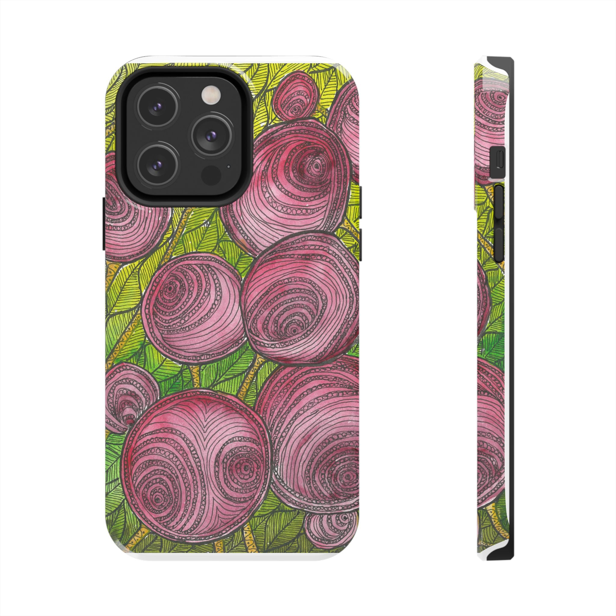 Tough Phone Case - All iPhones and Samsung Galaxys - Exciting Abstract Design #9 Spaced Blossoms