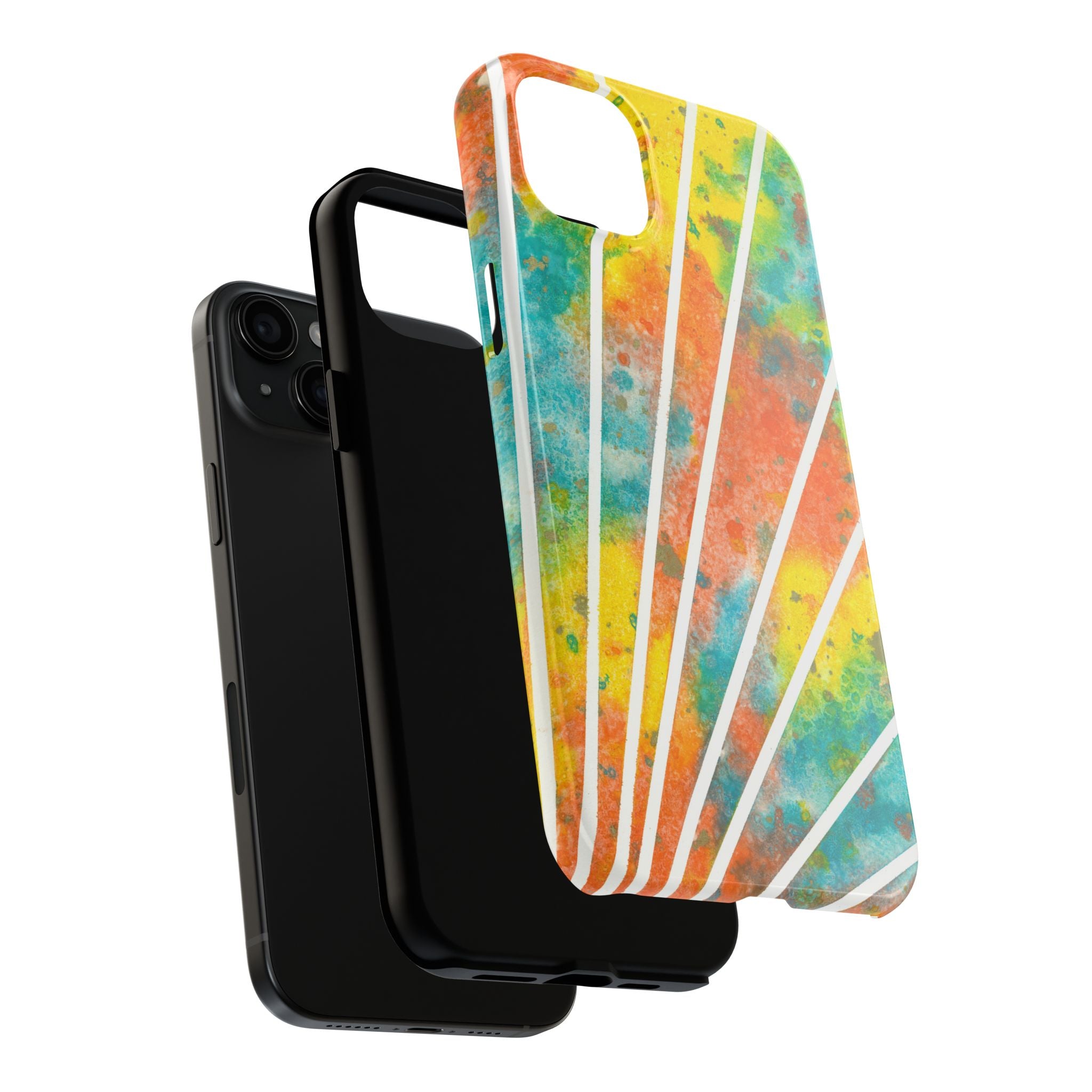 Tough Phone Case - All iPhones and Samsung Galaxys - Exciting Abstract Design #101 Your Energy Radiates
