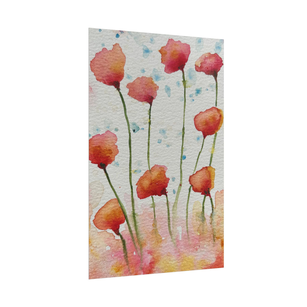 Large Colourful Wall Art, Posters & Prints, For Office, Bedroom or Living Room, or Special Gift #94 Poppies Galore