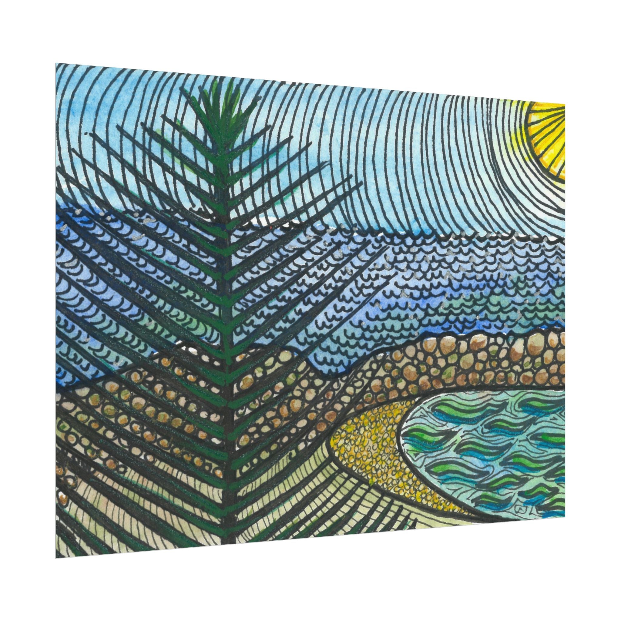 Large Colourful Wall Art, Posters & Prints, For Office, Bedroom or Living Room, or Special Gift #47 Cottesloe