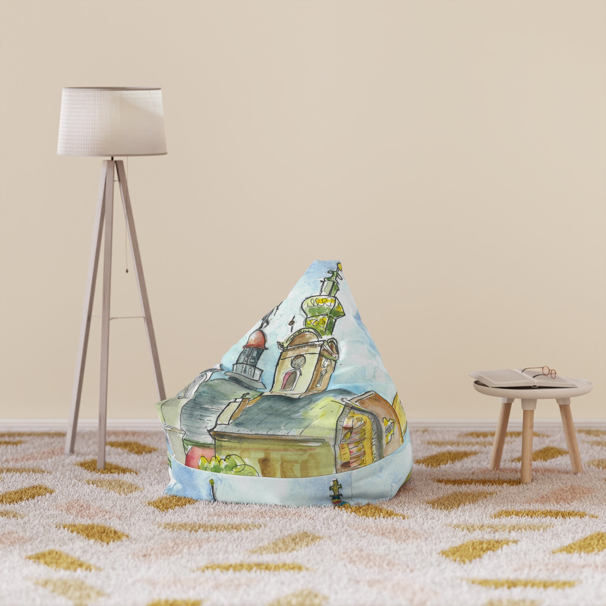 Bean Bag Chair Covers For Indoor & Outdoor - 2 Sizes - Exciting Abstract Design #95 Beautiful Novi Sad - Serbia