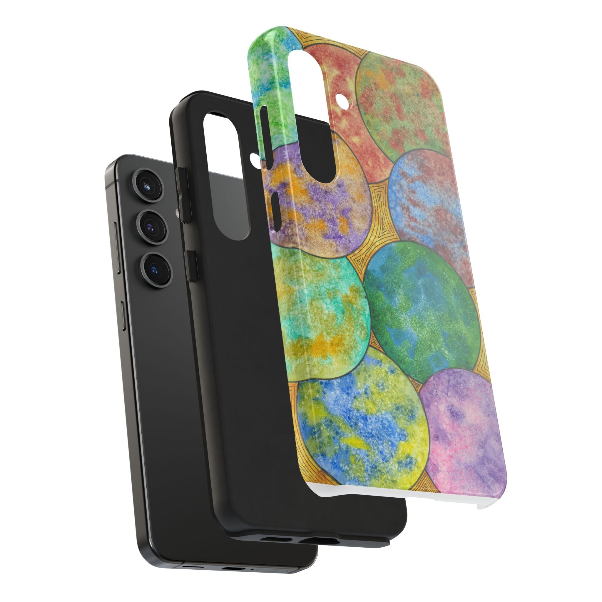 Tough Phone Case - All iPhones and Samsung Galaxys - Exciting Abstract Design #61 Worlds Apart