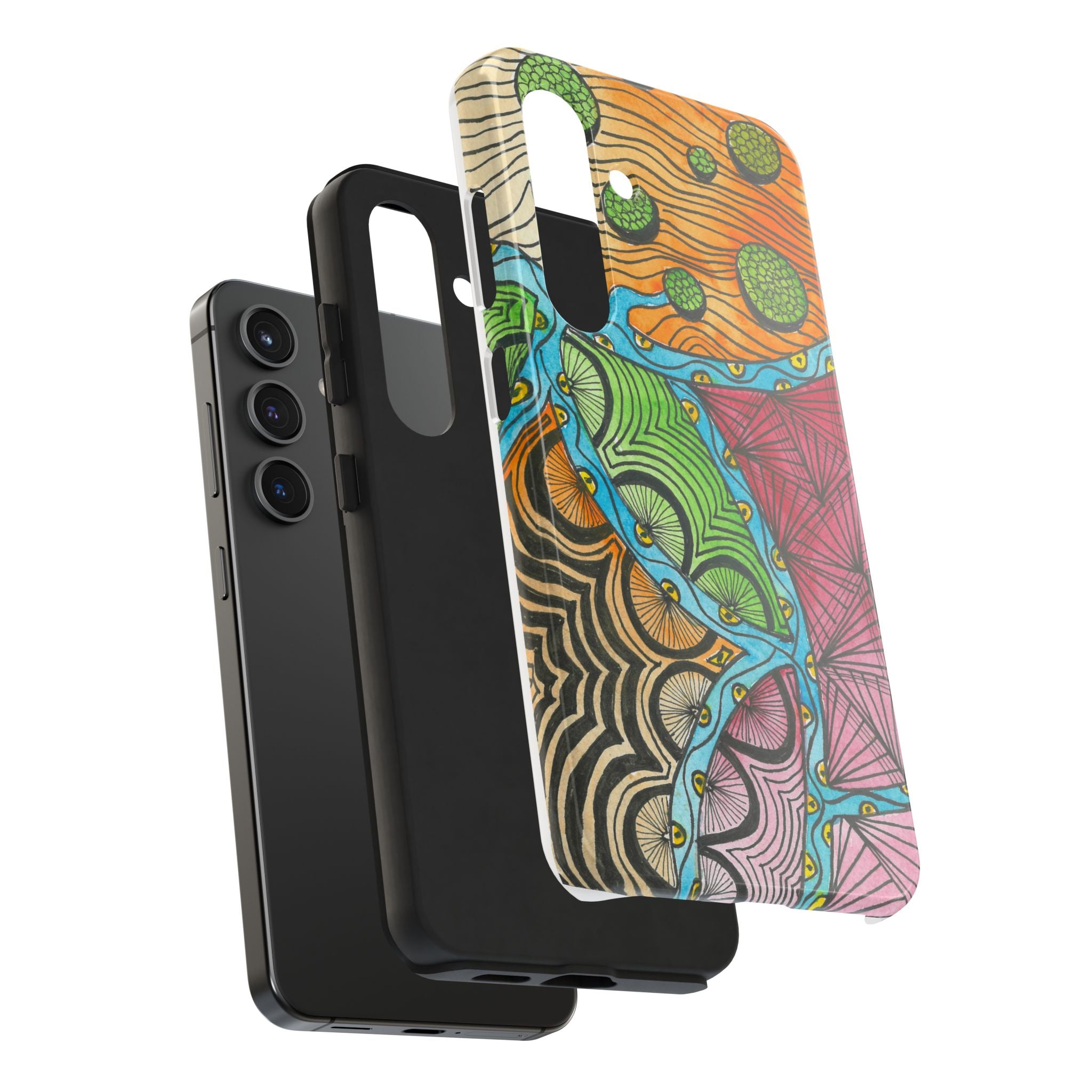 Tough Phone Case - All iPhones and Samsung Galaxys - Exciting Abstract Design #11 Today's The Day