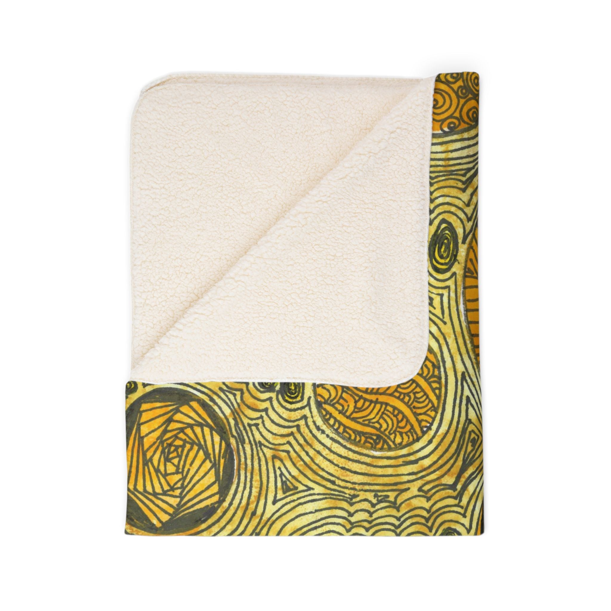 Fleece Throw Blanket, Textured Sherpa Underside, Hemmed, 2 Sizes. Colourful Abstract Design. Perfect for Bedroom, Living Room, or Special Gift #38 The Conversationalist