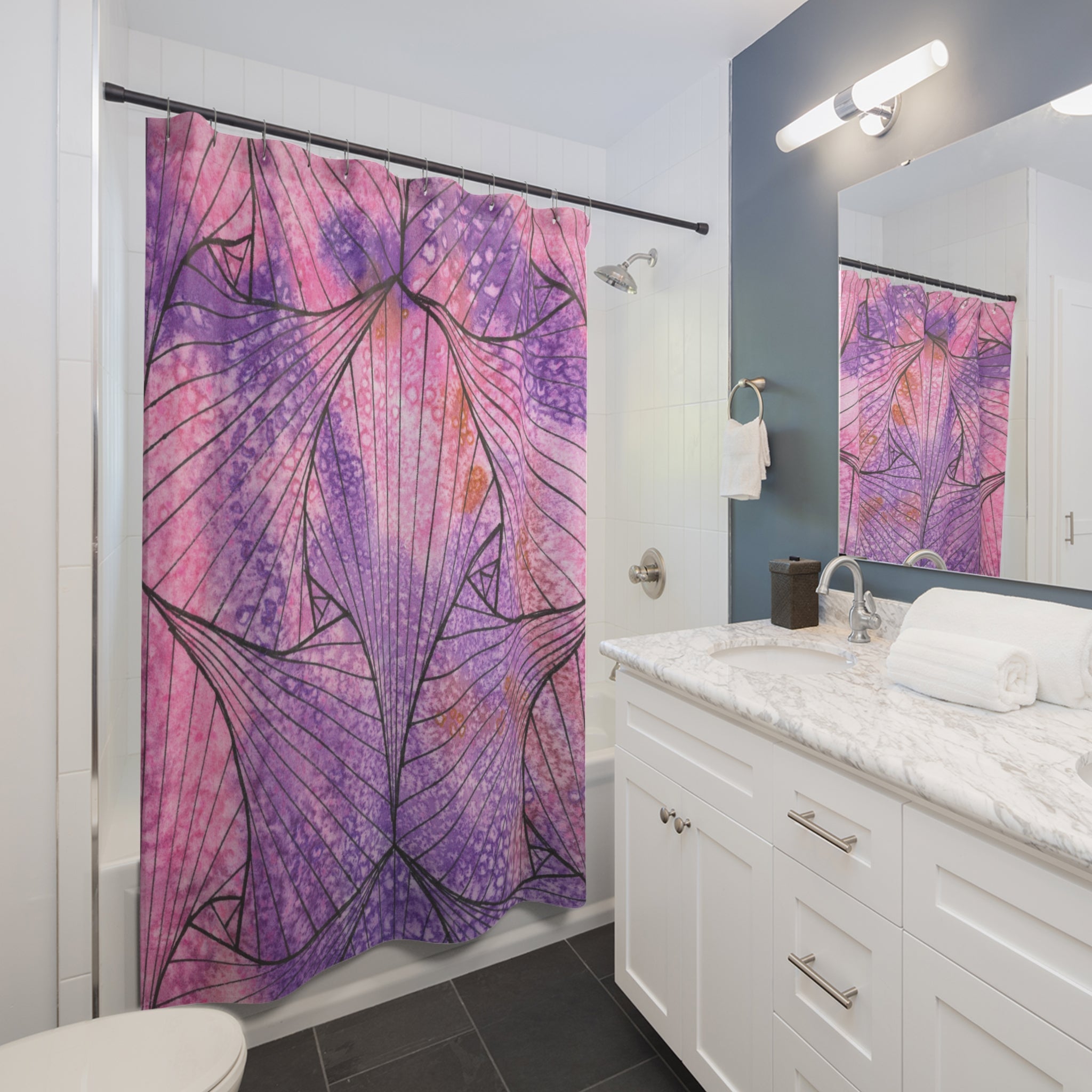 Beautiful Shower Curtains to Refresh Your Bathroom. Colourful Abstract Designs. Perfect For Your Bathroom or Special House-Warming Gift #34 There's Always Hope