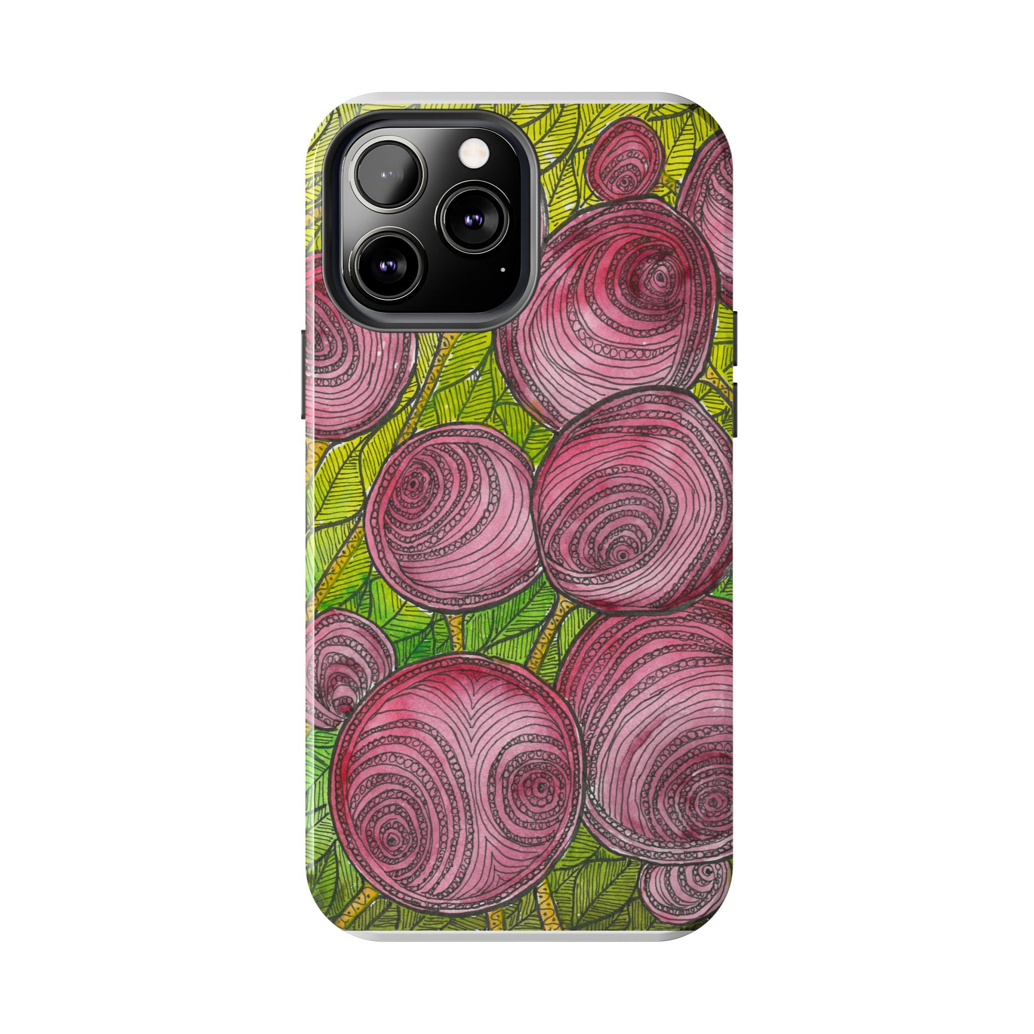 Tough Phone Case - All iPhones and Samsung Galaxys - Exciting Abstract Design #9 Spaced Blossoms