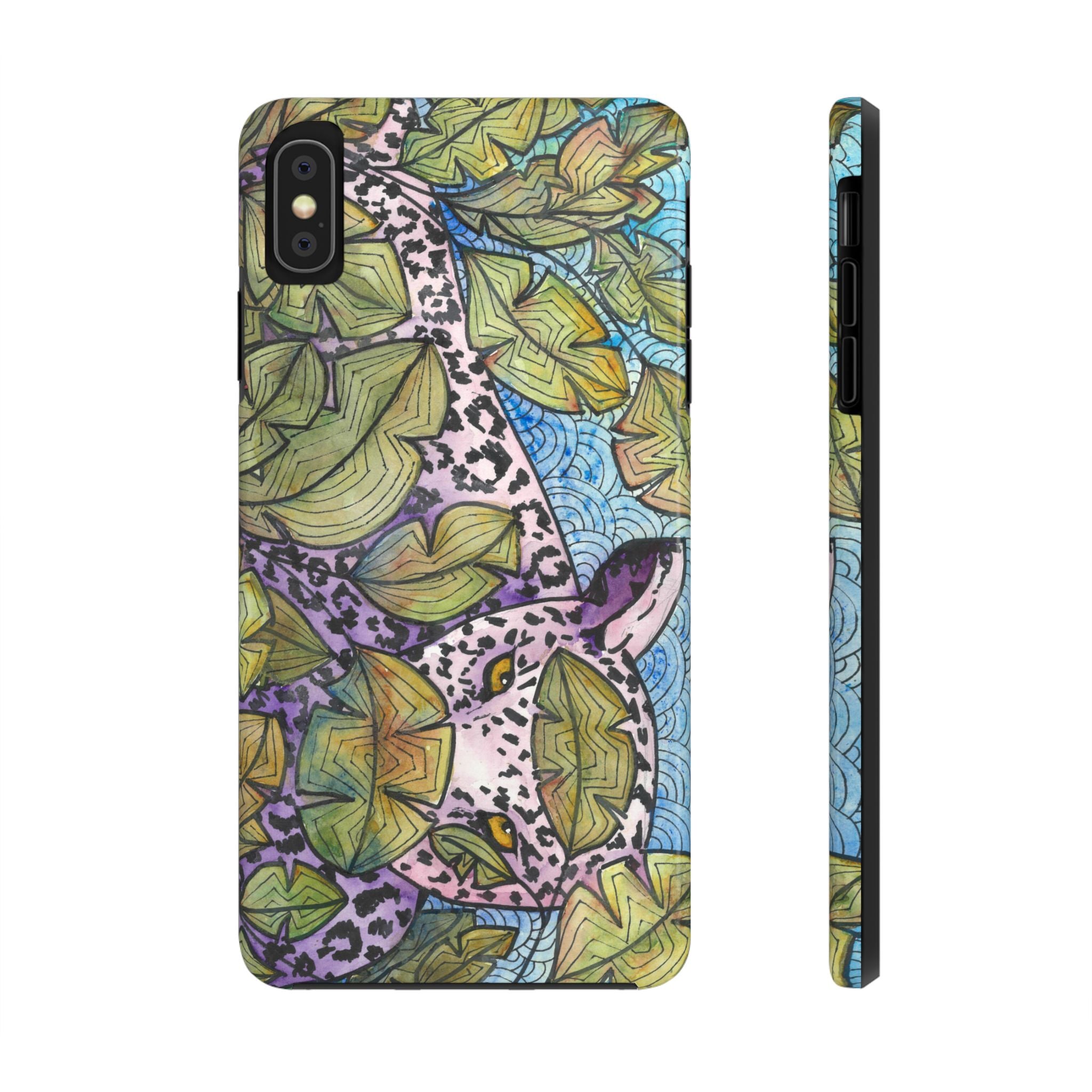 Tough Phone Case - All iPhones and Samsung Galaxys - Exciting Abstract Design #76 Purrfect Blend