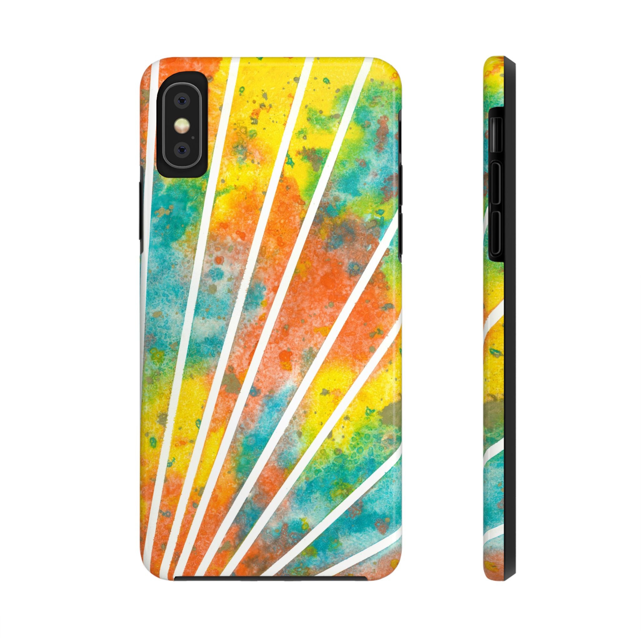 Tough Phone Case - All iPhones and Samsung Galaxys - Exciting Abstract Design #101 Your Energy Radiates