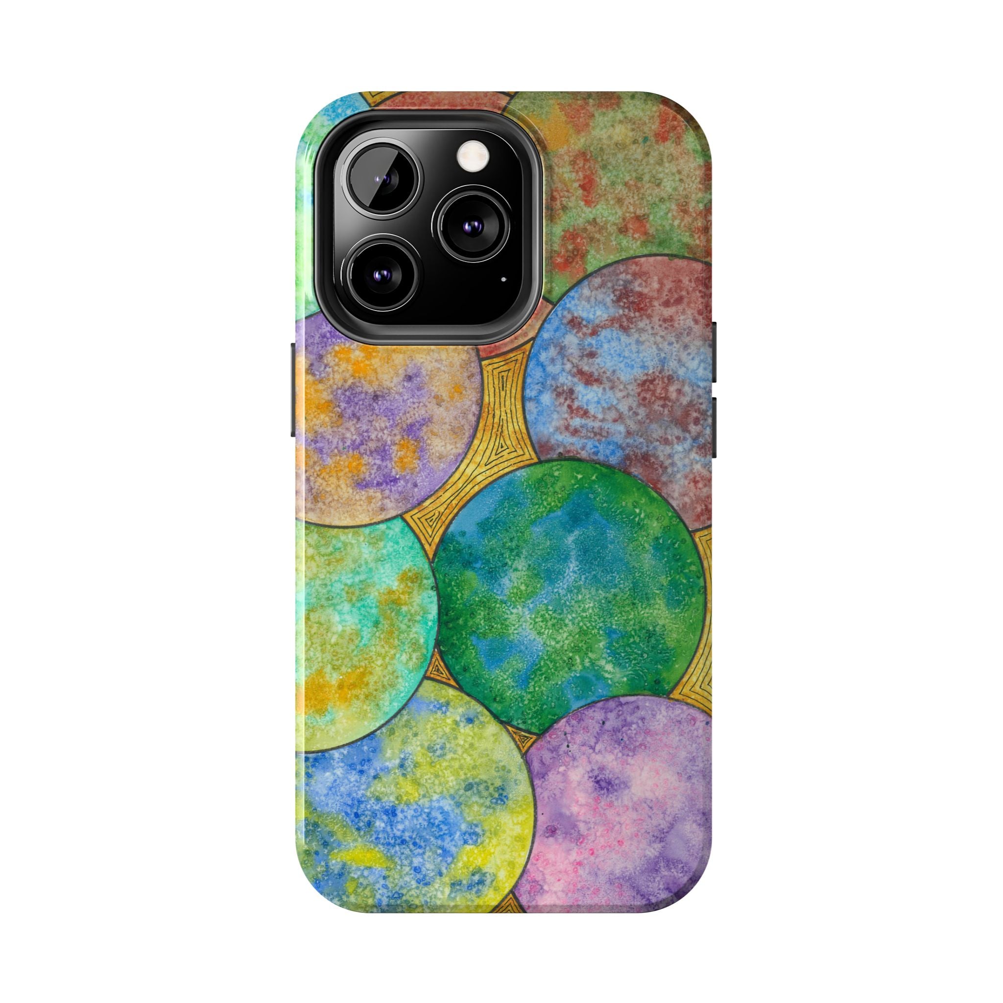Tough Phone Case - All iPhones and Samsung Galaxys - Exciting Abstract Design #61 Worlds Apart