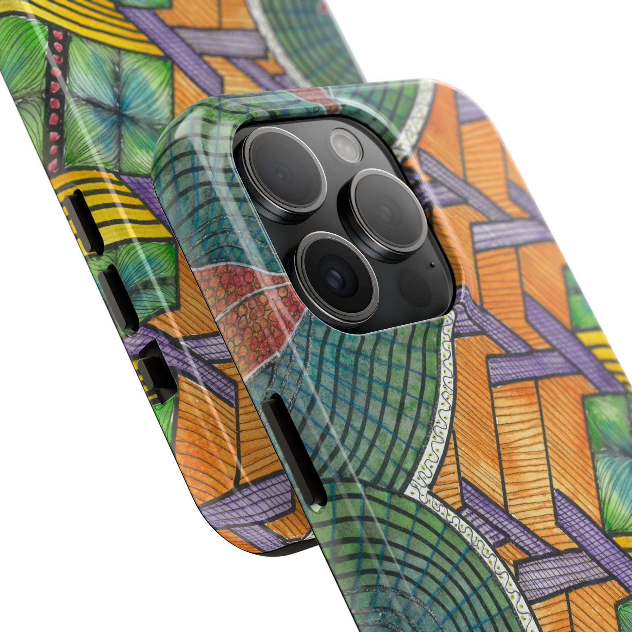 Tough Phone Case - All iPhones and Samsung Galaxys - Exciting Abstract Design #31 T'Eye Land