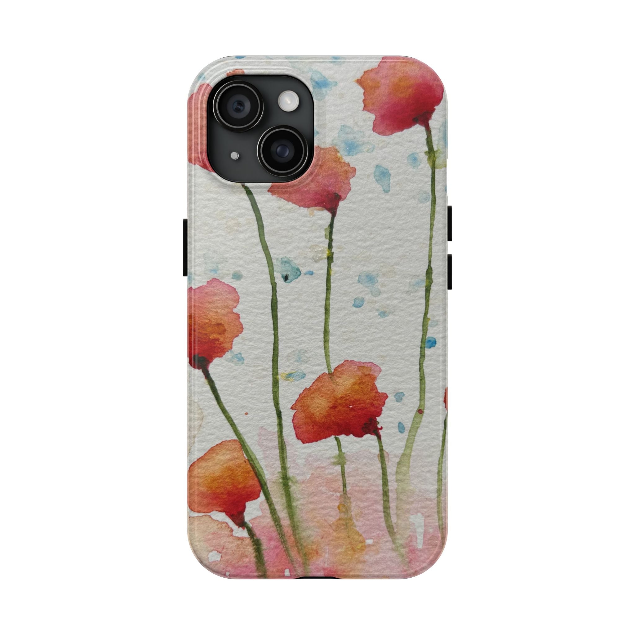 Tough Phone Case - All iPhones and Samsung Galaxys - Exciting Abstract Design #94 Poppies Galore