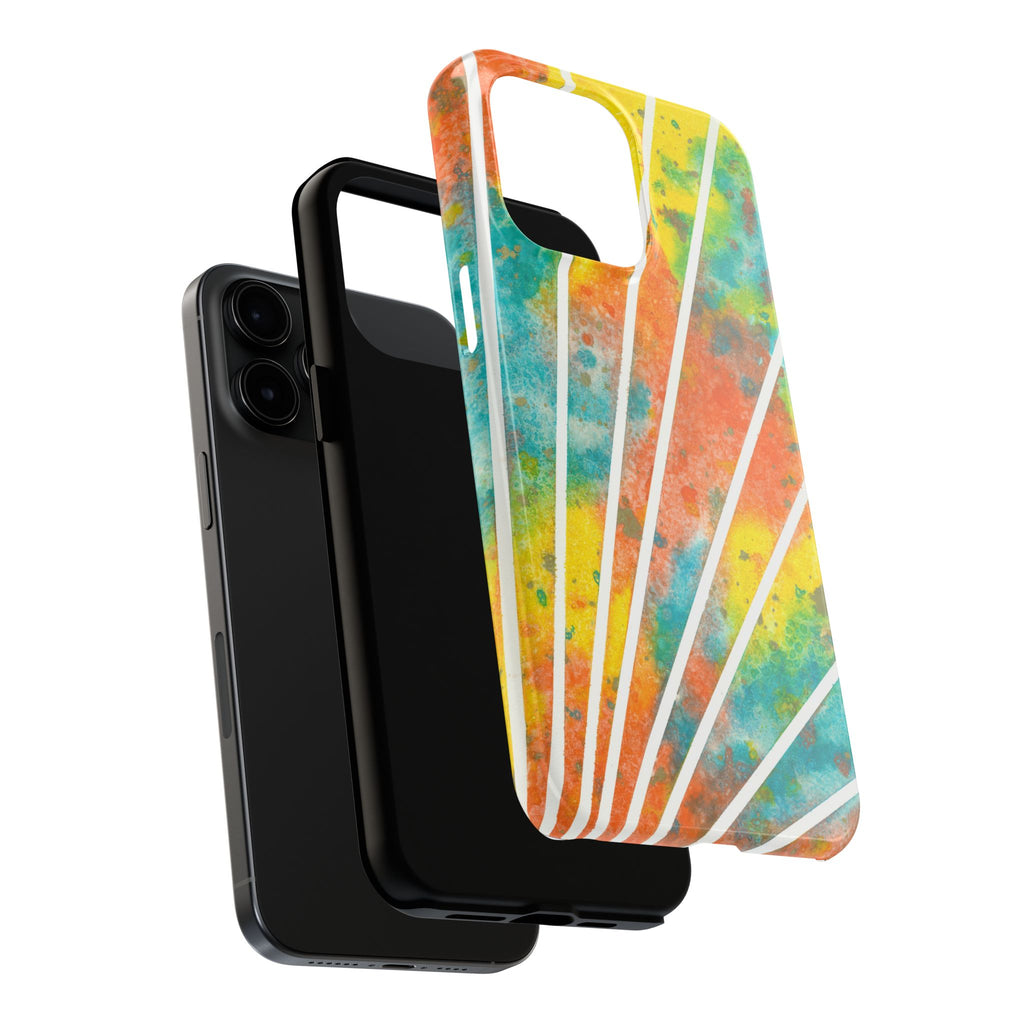 Tough Phone Case - All iPhones and Samsung Galaxys - Exciting Abstract Design #101 Your Energy Radiates