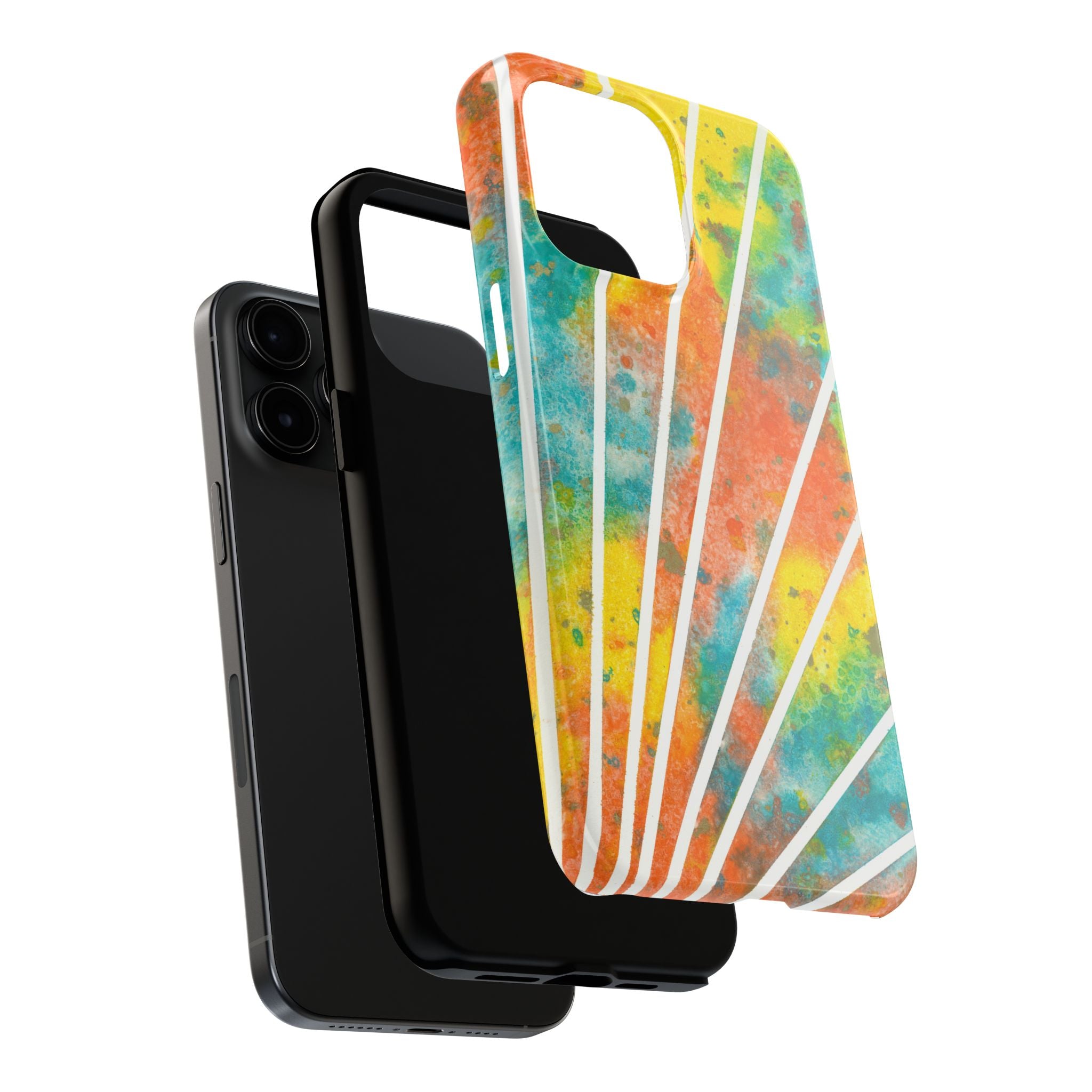 Tough Phone Case - All iPhones and Samsung Galaxys - Exciting Abstract Design #101 Your Energy Radiates