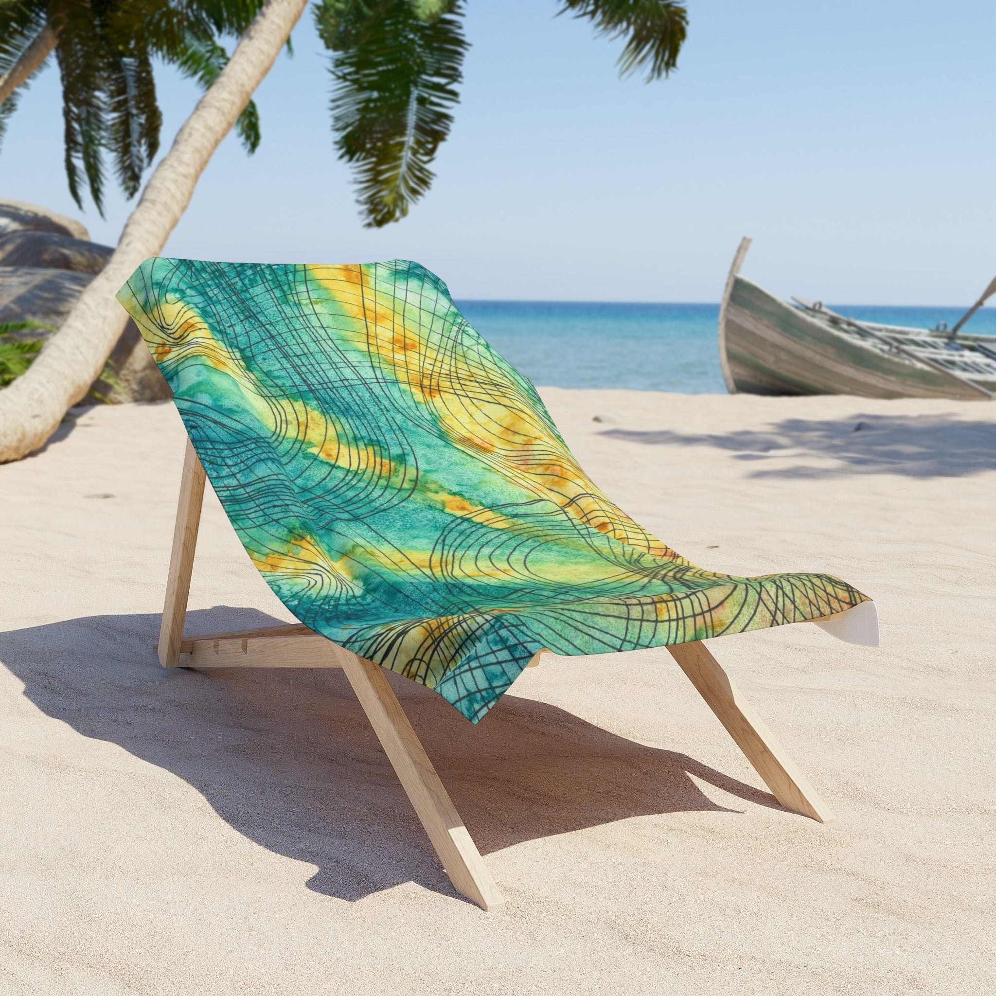 Colourful Abstract Beach Towels, Cotton Loop backing for Durability, 2 Sizes.  For Family and friends or a Special Gift #81 The Only Way Is Up