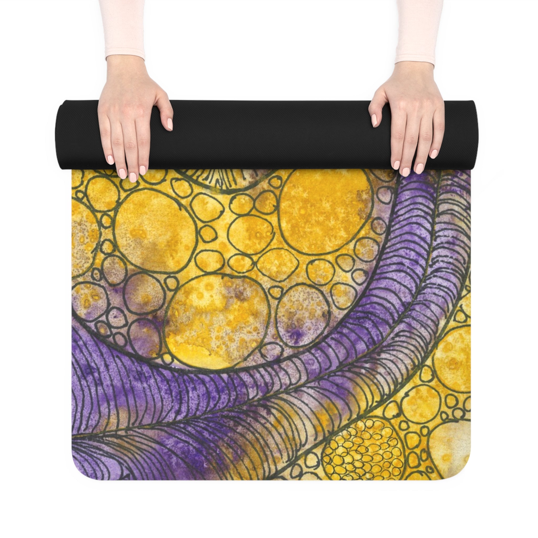 Yoga Mats and Gym Mats. Colourful Abstract Designs. Perfect for Home, Yoga or Gym Class, or a Special Gift #64 Is Now A Good Time