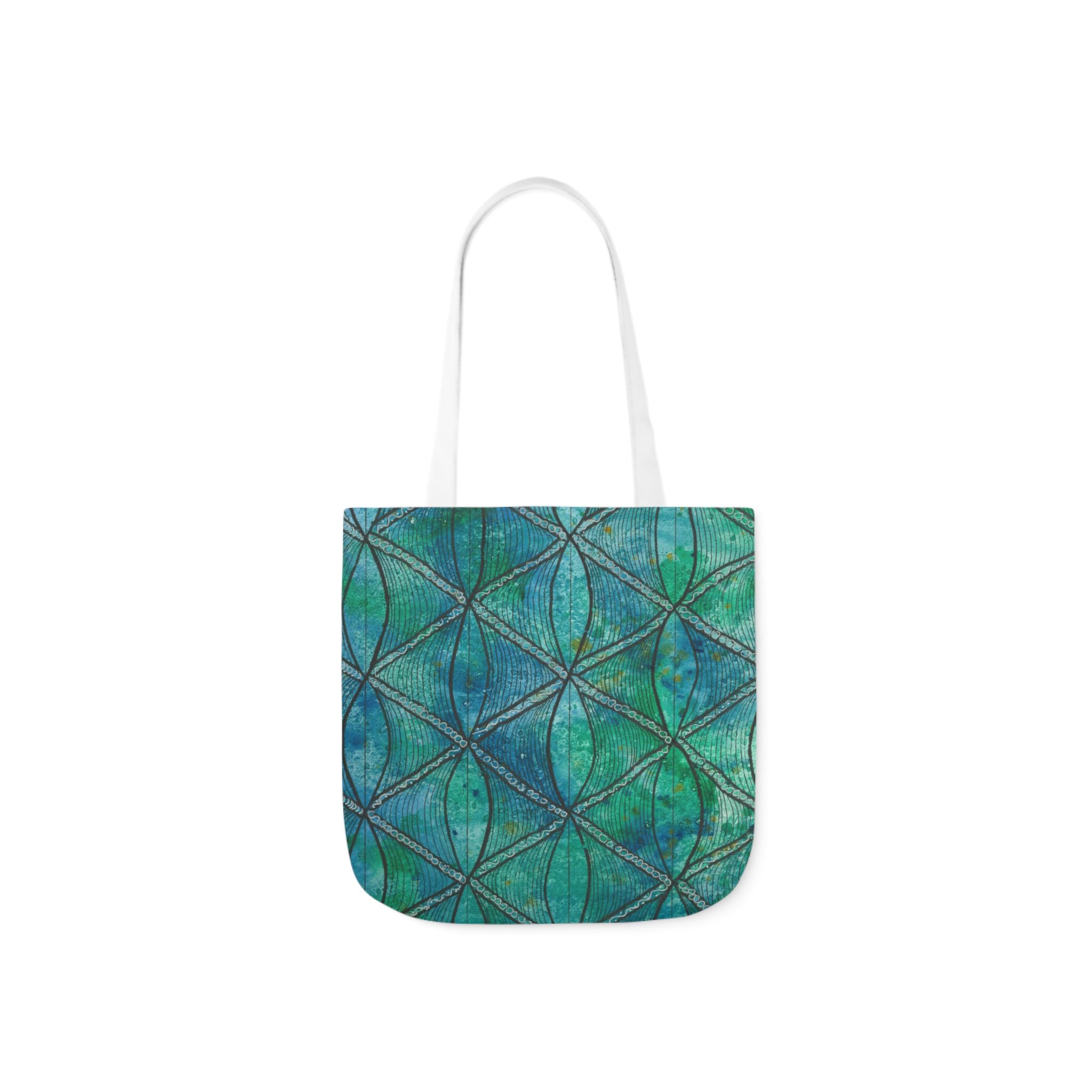 Canvas Tote Bags, Colourful Abstract Designs, 5-Color Straps, 3 Sizes.  For Family and friends or a Special Gift #58 Hows The Serenity