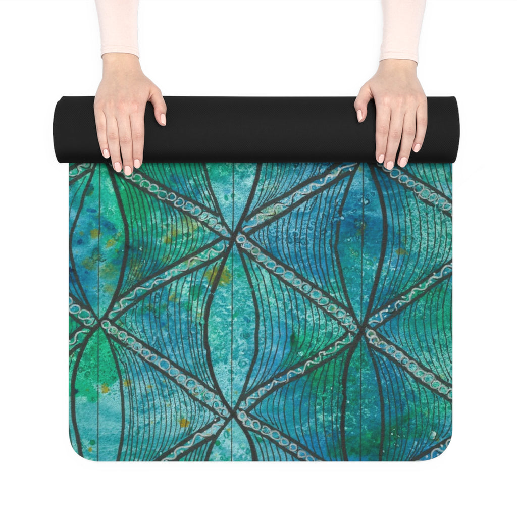 Yoga Mats and Gym Mats. Colourful Abstract Designs. Perfect for Home, Yoga or Gym Class, or a Special Gift #58 Hows The Serenity