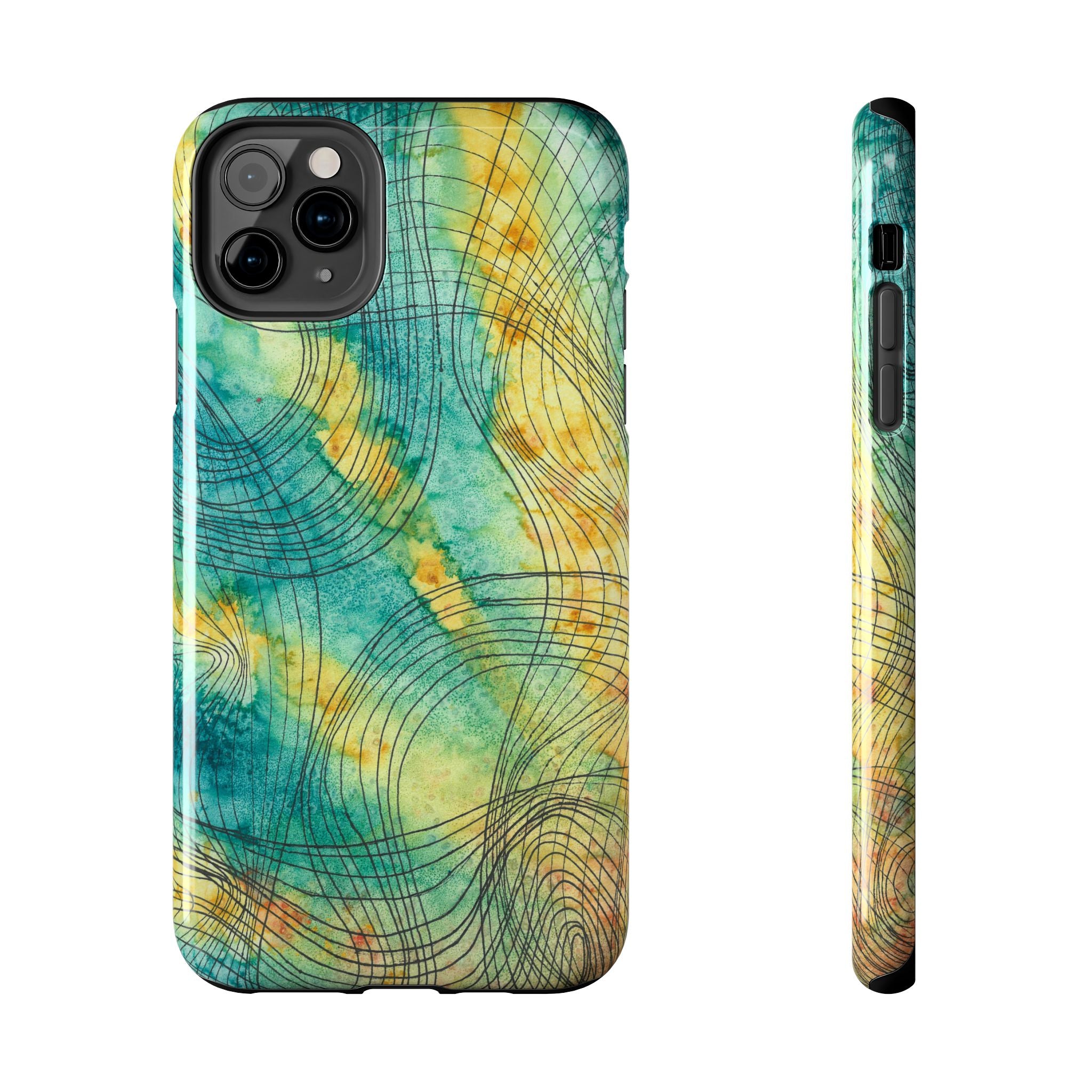 Tough Phone Case - All iPhones and Samsung Galaxys - Exciting Abstract Design #81 The Only Way Is Up