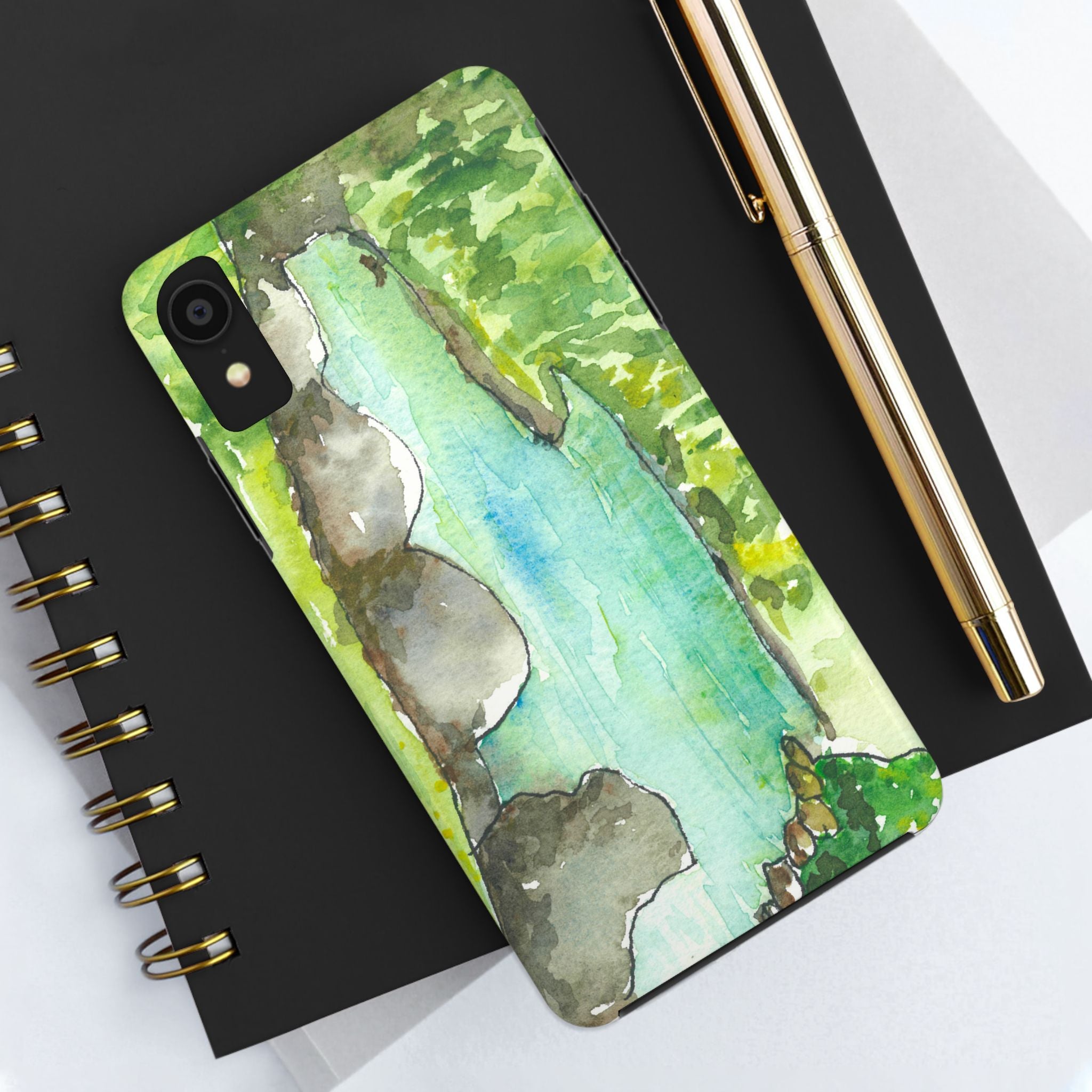 Tough Phone Case - All iPhones and Samsung Galaxys - Exciting Abstract Design #88 Tara River - Montenegro