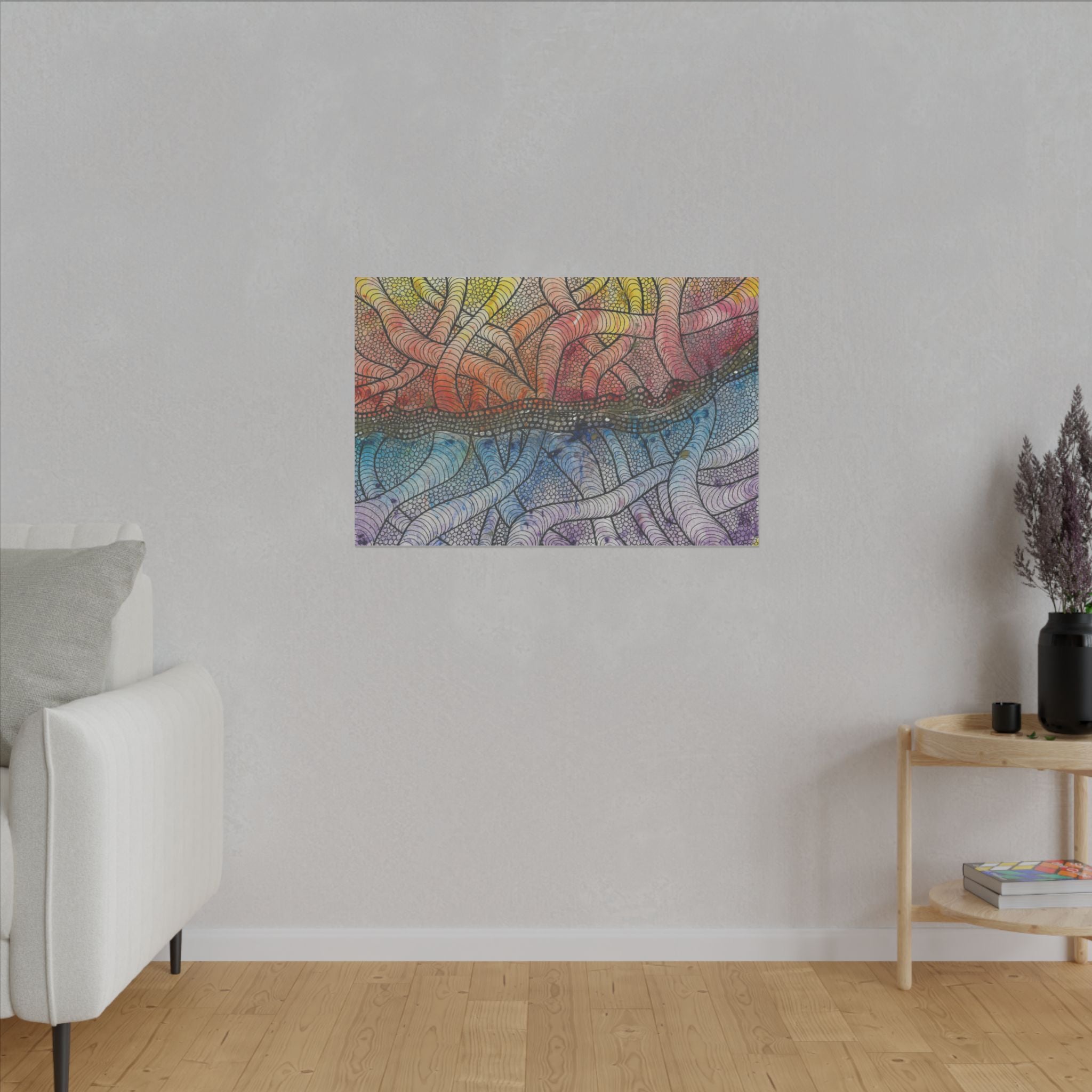 Large Colourful Wall Art, Canvas Prints, For Office, Bedroom or Living Room, or Special Gift #72 After The End