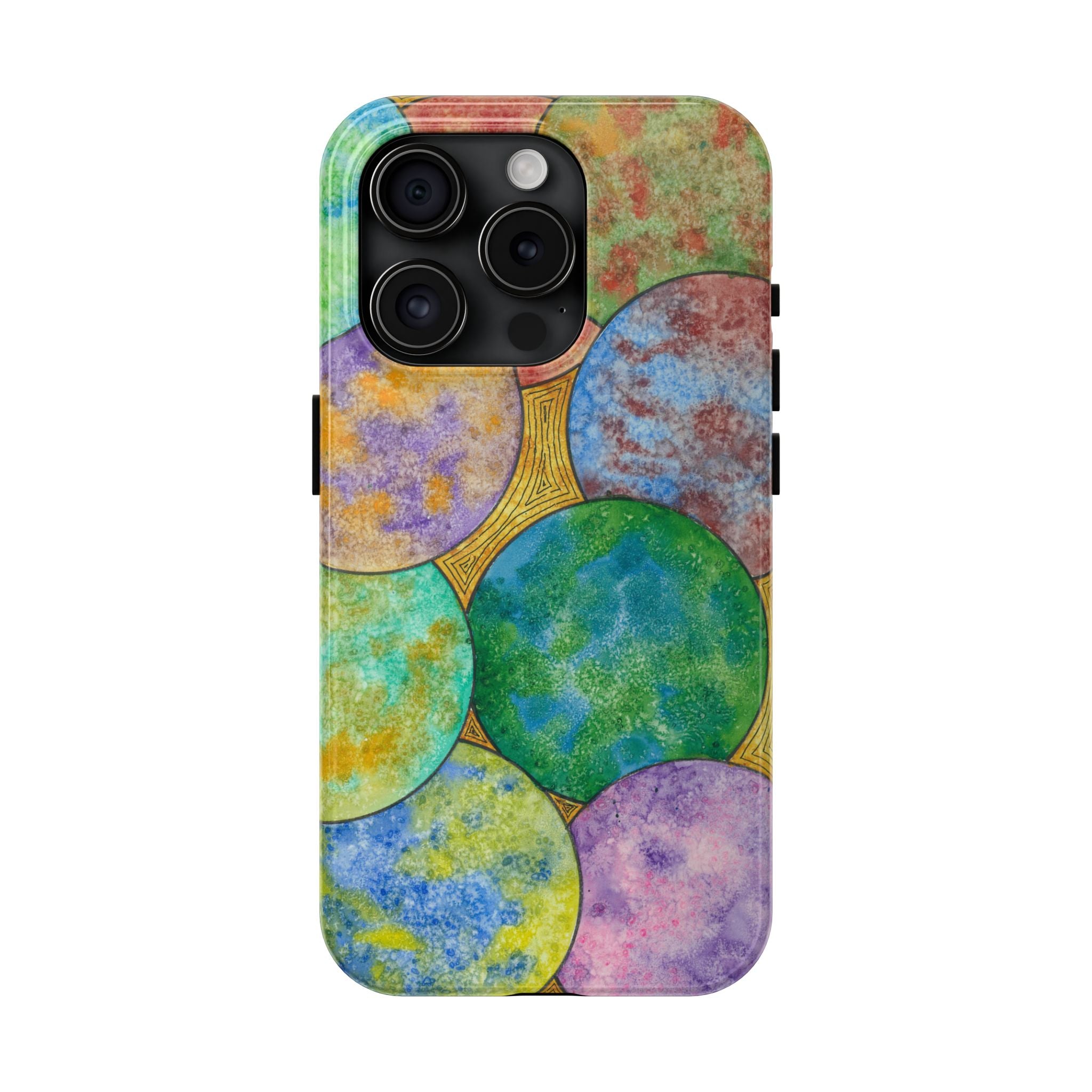 Tough Phone Case - All iPhones and Samsung Galaxys - Exciting Abstract Design #61 Worlds Apart