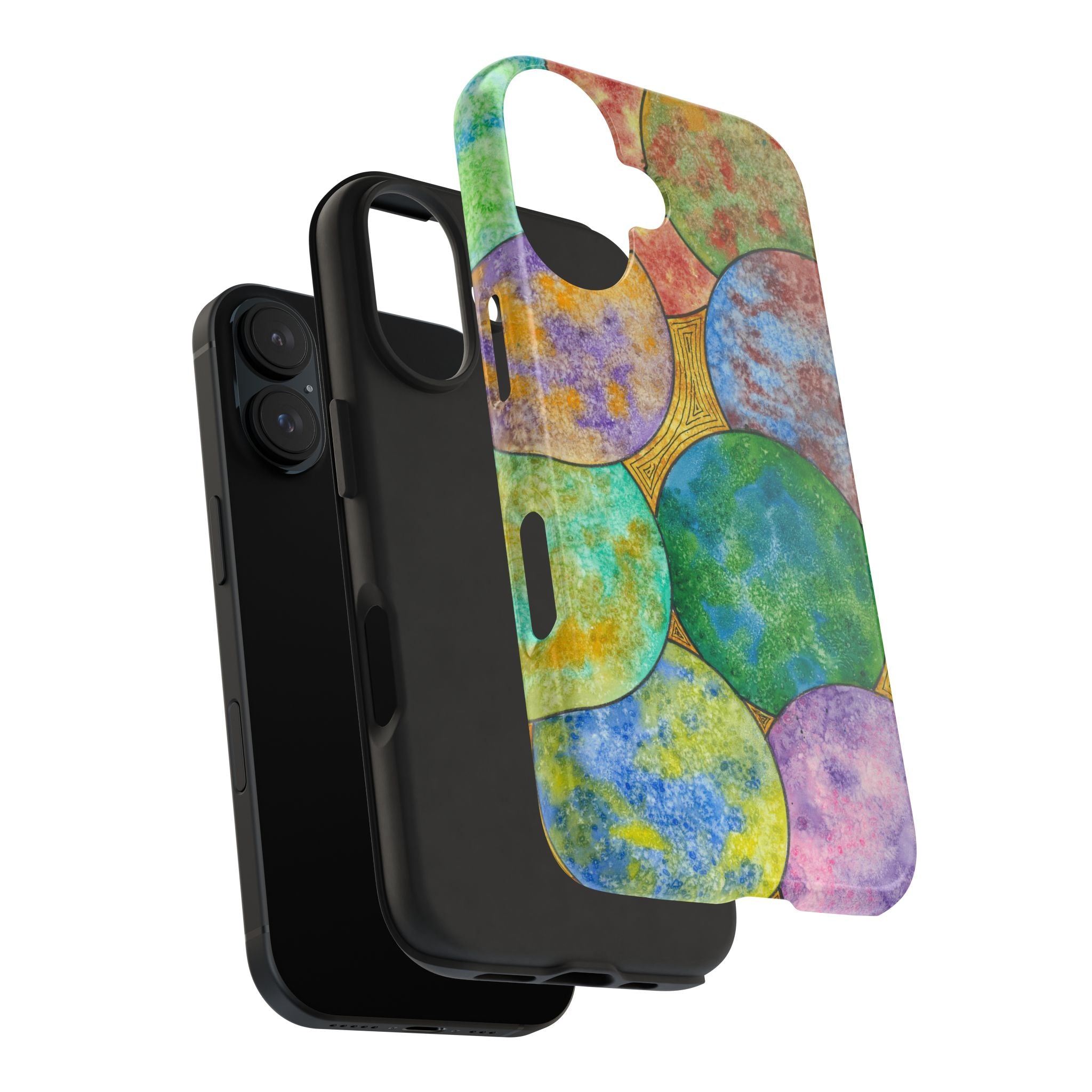 Tough Phone Case - All iPhones and Samsung Galaxys - Exciting Abstract Design #61 Worlds Apart