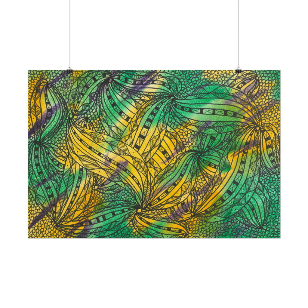 Large Colourful Wall Art, Posters & Prints, For Office, Bedroom or Living Room, or Special Gift #37 Shubbery!