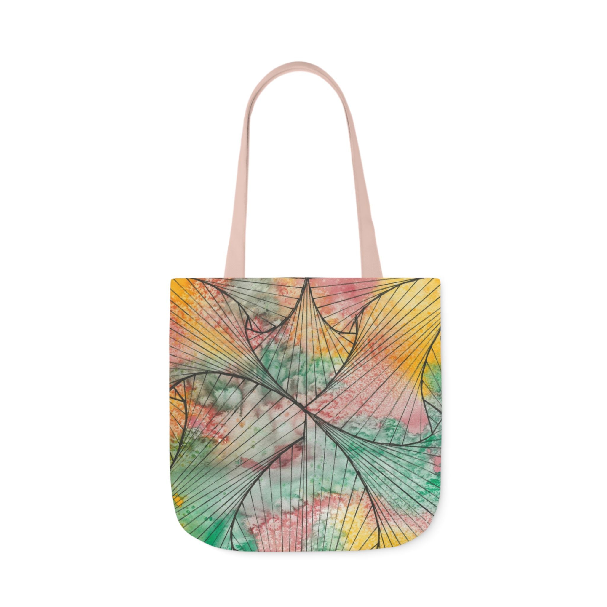 Canvas Tote Bags, Colourful Abstract Designs, 5-Color Straps, 3 Sizes.  For Family and friends or a Special Gift #70 Whats It All About Alfie