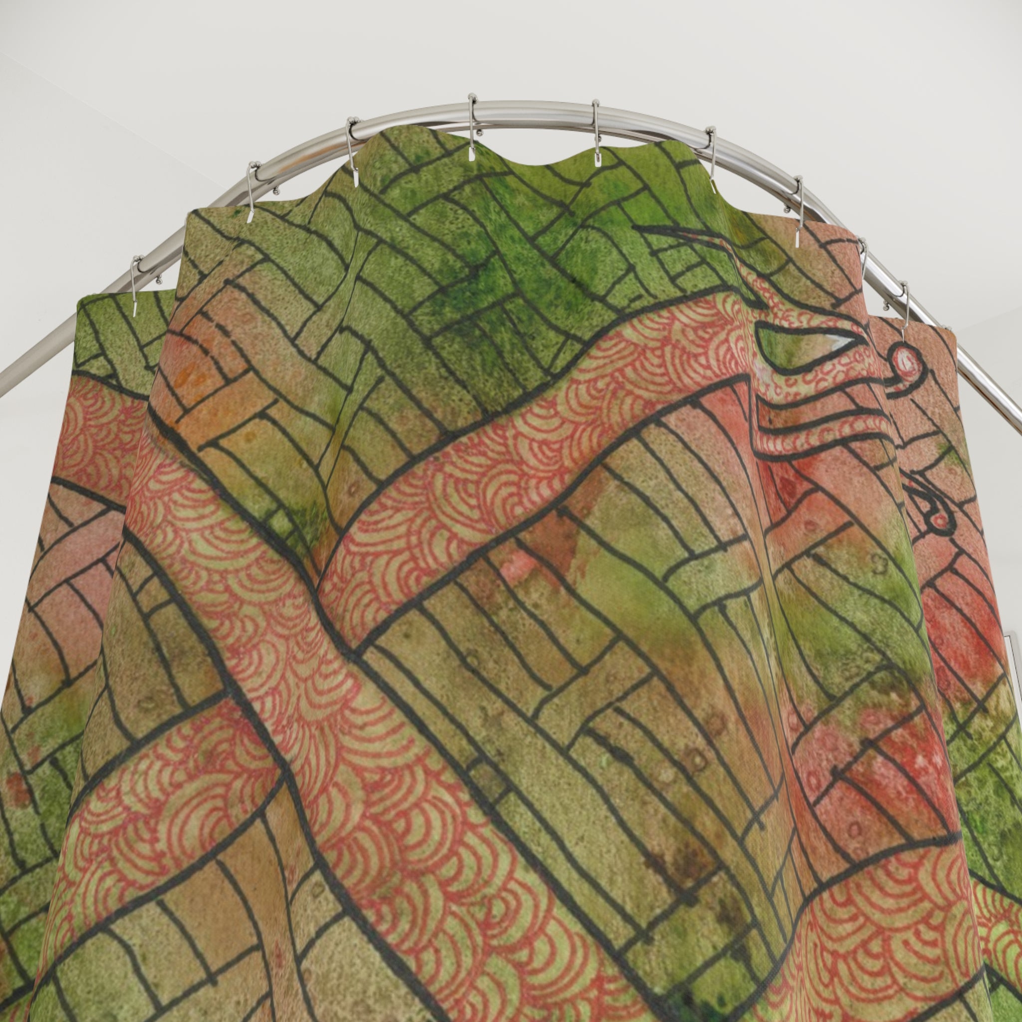 Beautiful Shower Curtains to Refresh Your Bathroom. Colourful Abstract Designs. Perfect For Your Bathroom or Special House-Warming Gift #57 Celtic Flavours