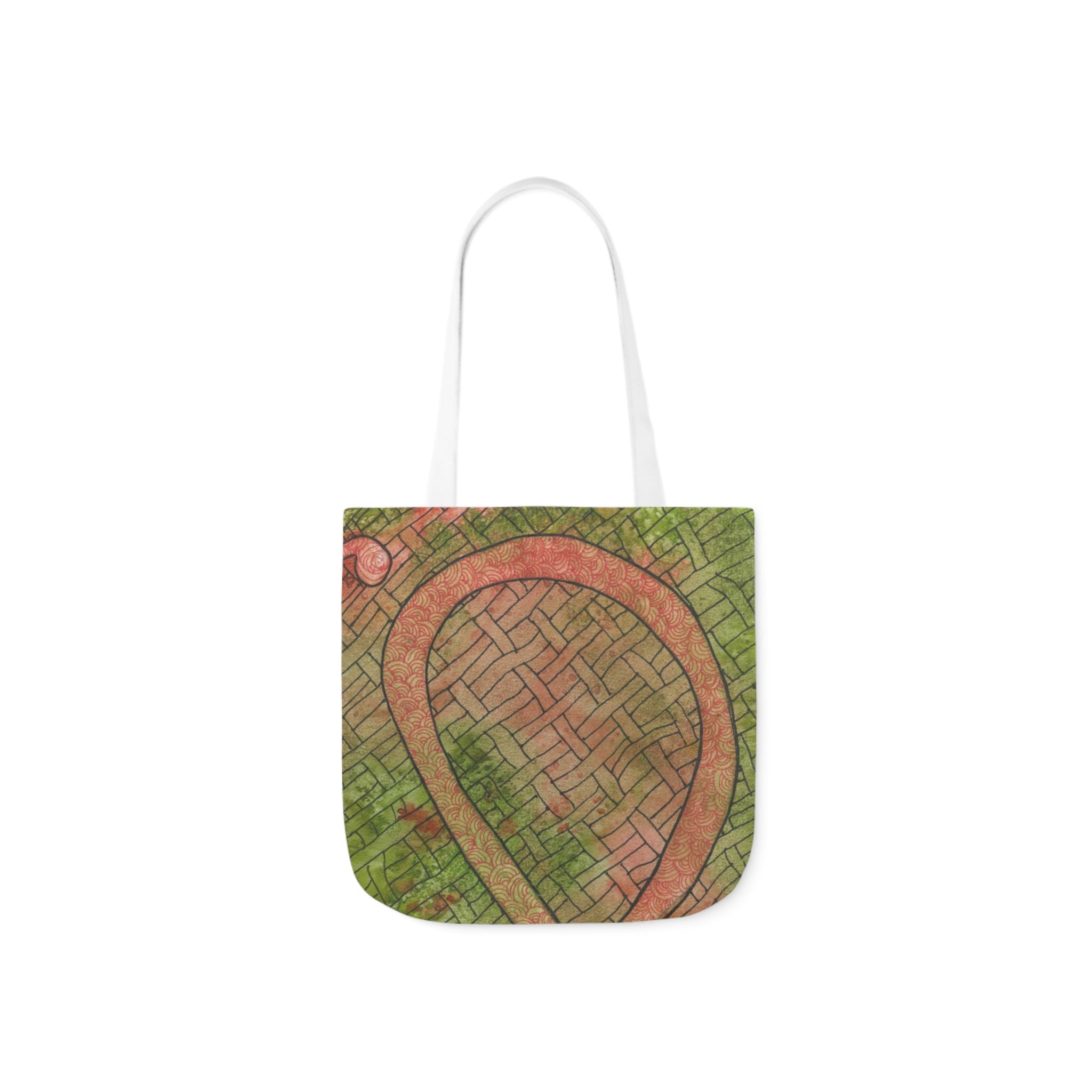 Canvas Tote Bags, Colourful Abstract Designs, 5-Color Straps, 3 Sizes.  For Family and friends or a Special Gift #57 Celtic Flavours