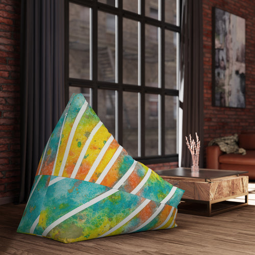 Bean Bag Chair Covers For Indoor & Outdoor - 2 Sizes - Exciting Abstract Design #101 Your Energy Radiates