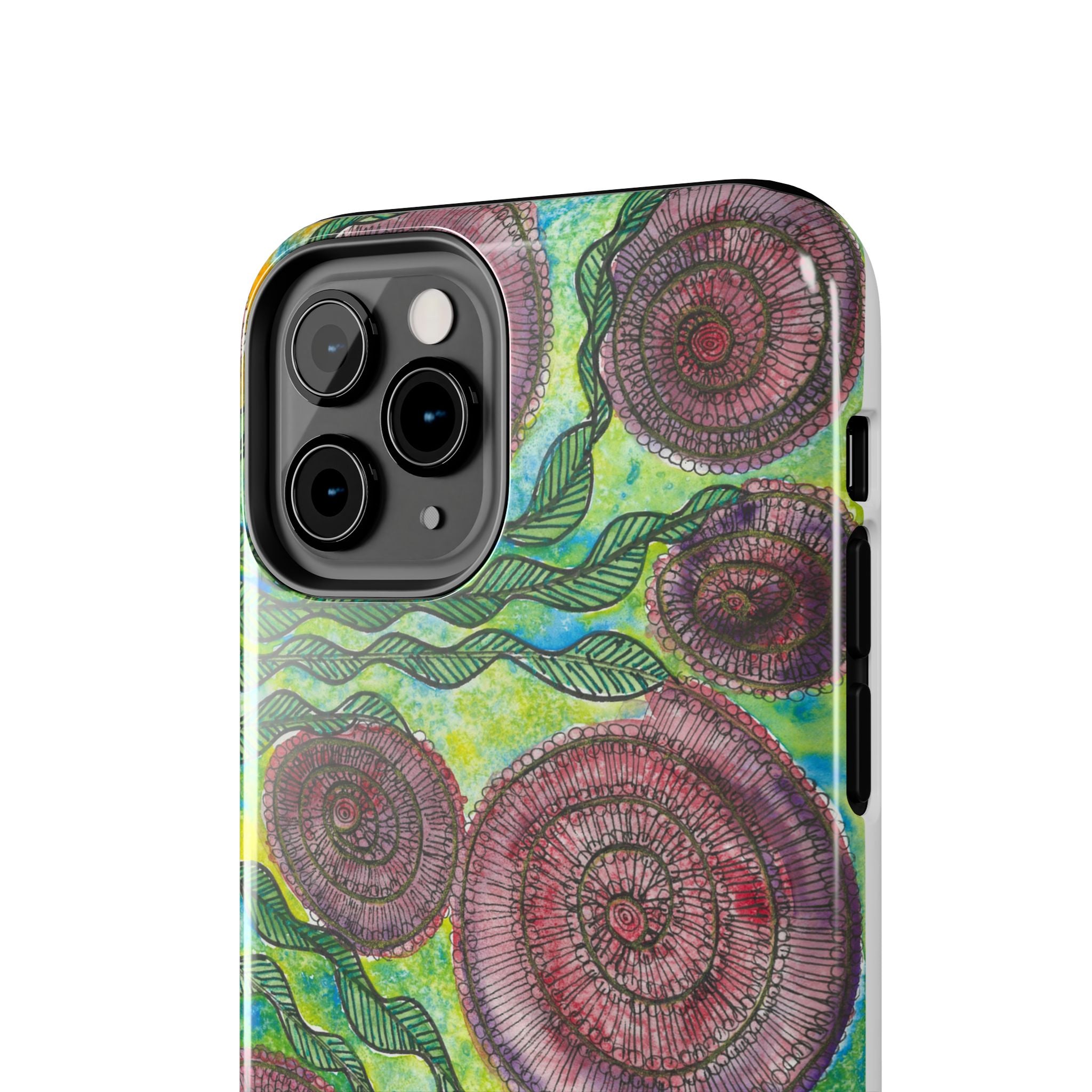 Tough Phone Case - All iPhones and Samsung Galaxys - Exciting Abstract Design #35 Beetroot To Yourself
