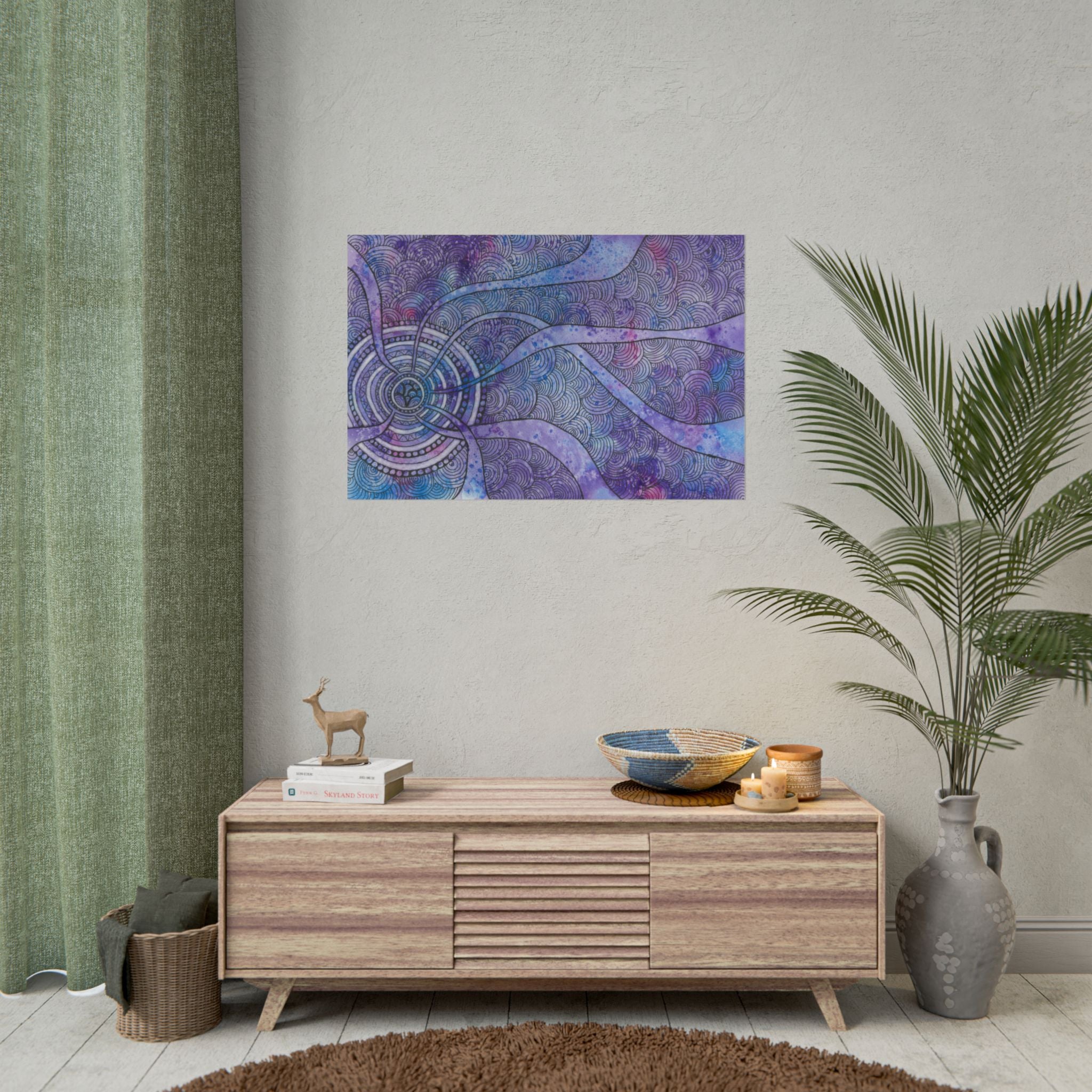 Large Colourful Wall Art, Posters & Prints, For Office, Bedroom or Living Room, or Special Gift  #56 The Way Home