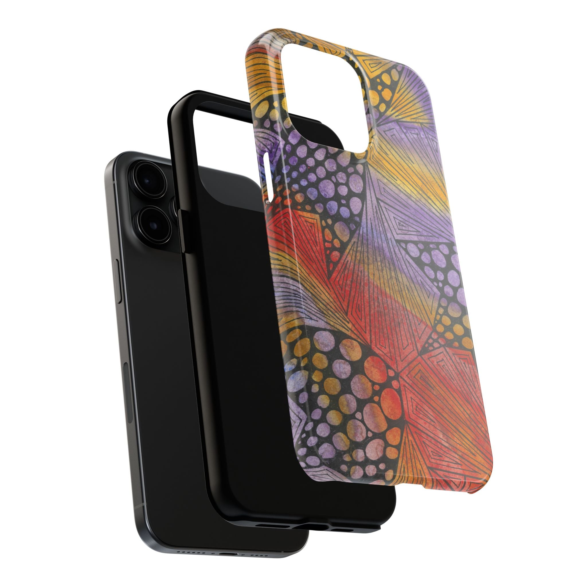Tough Phone Case - All iPhones and Samsung Galaxys - Exciting Abstract Design #82 Fighting Delusions