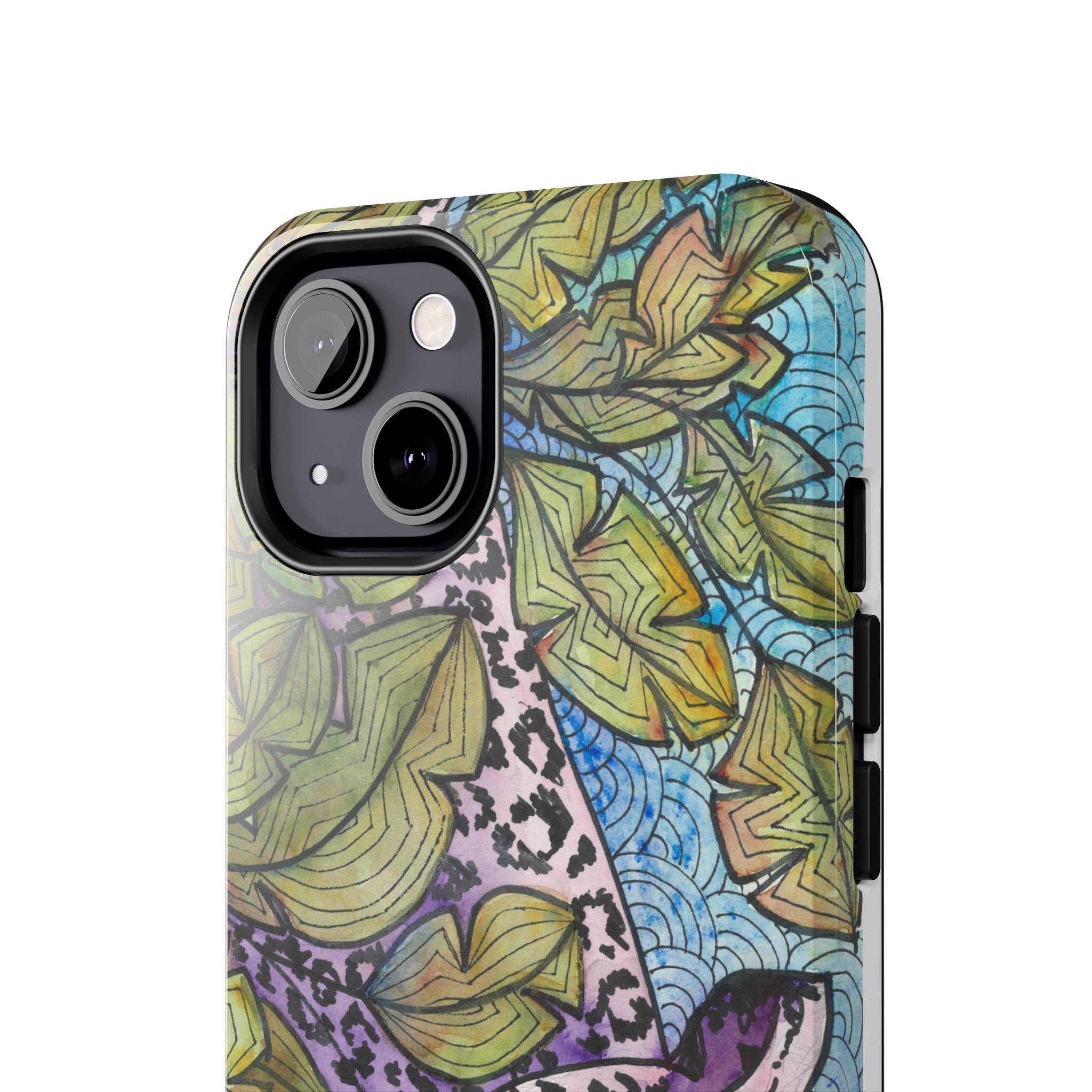 Tough Phone Case - All iPhones and Samsung Galaxys - Exciting Abstract Design #76 Purrfect Blend