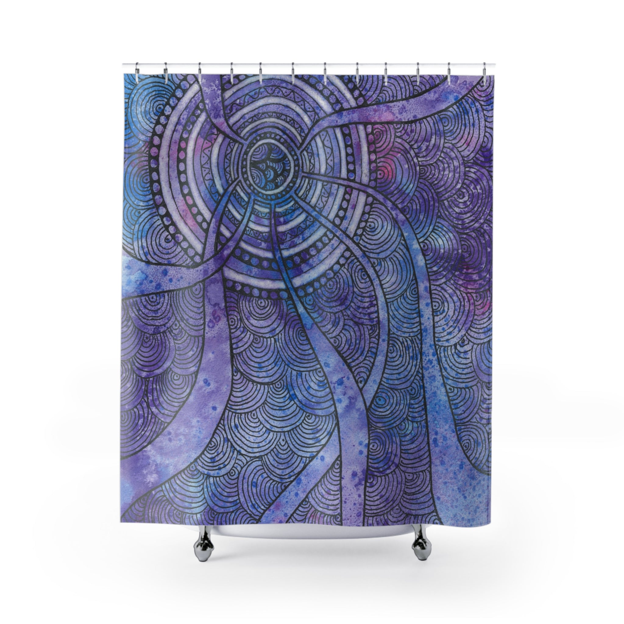 Beautiful Shower Curtains to Refresh Your Bathroom. Colourful Abstract Designs. Perfect For Your Bathroom or Special House-Warming Gift #56 The Way Home